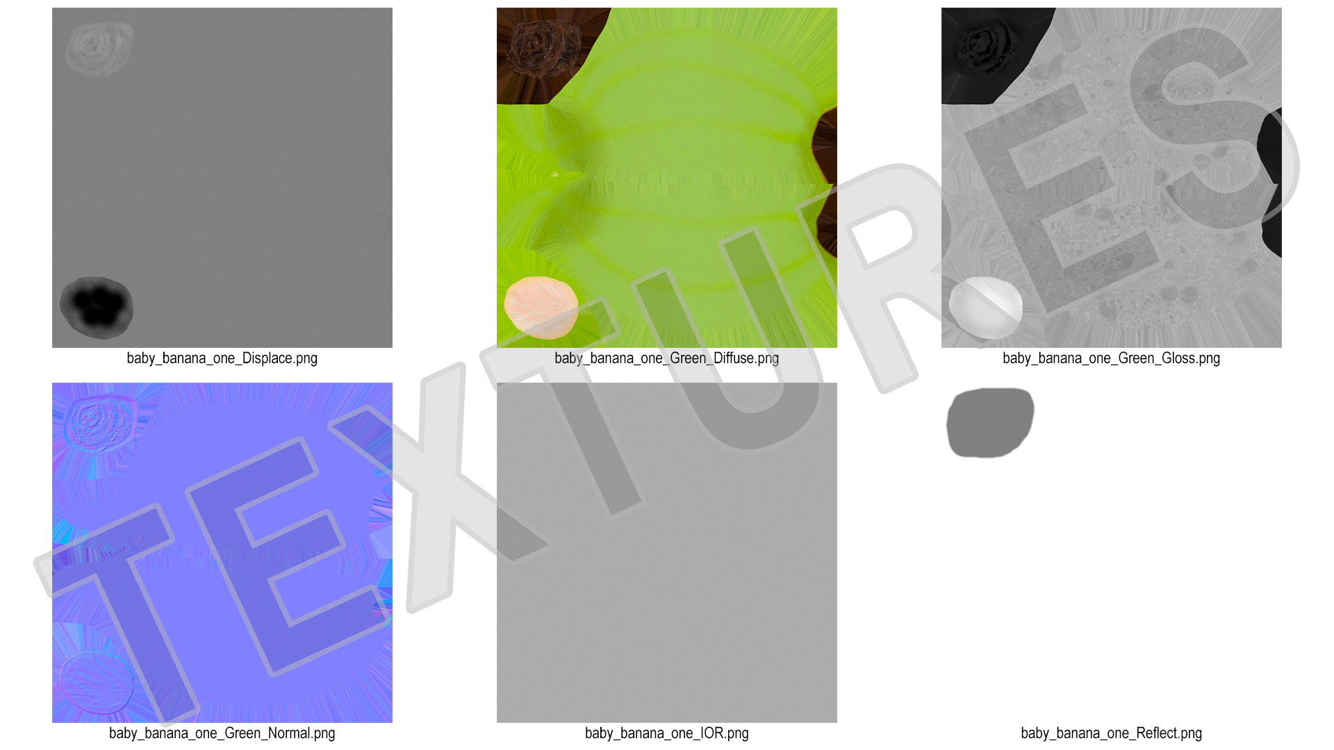 Baby Banana Green 3D