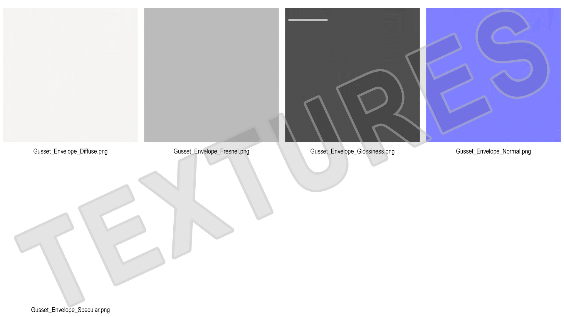 Gusset Envelope White Paper 3D