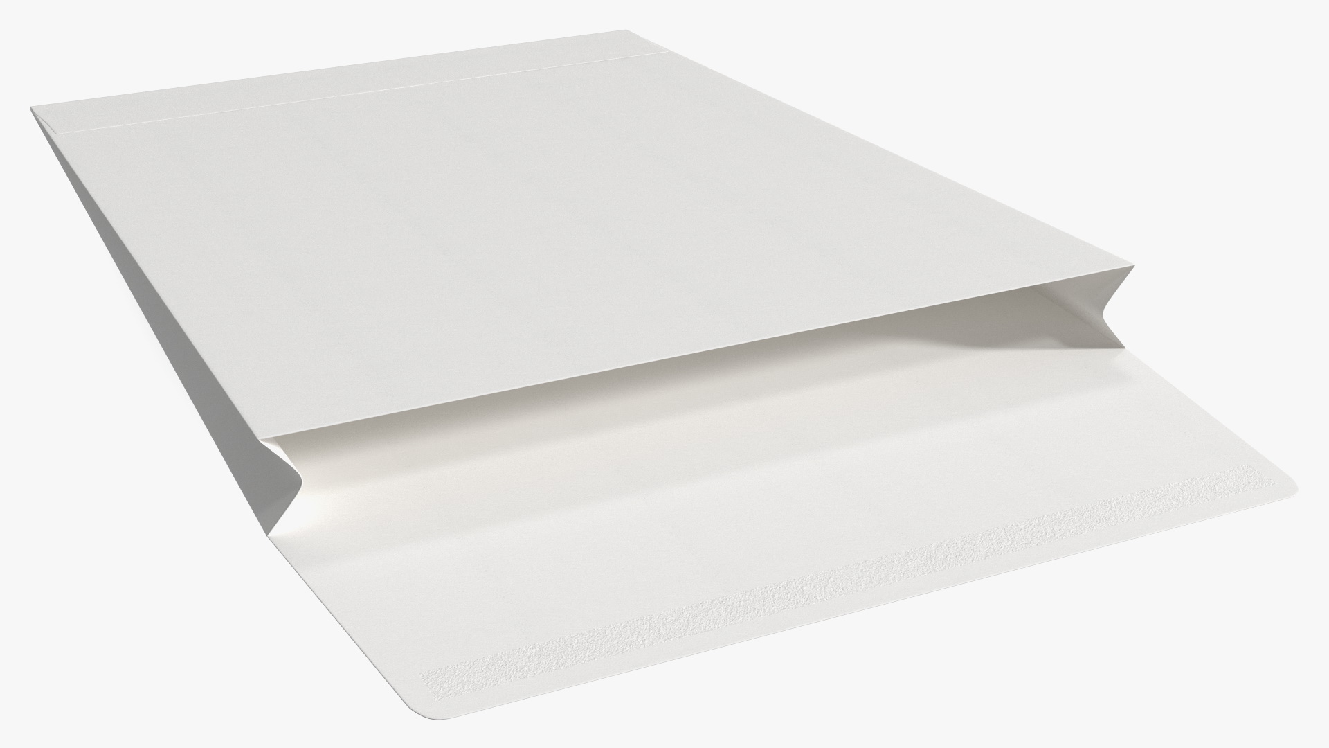 Gusset Envelope White Paper 3D