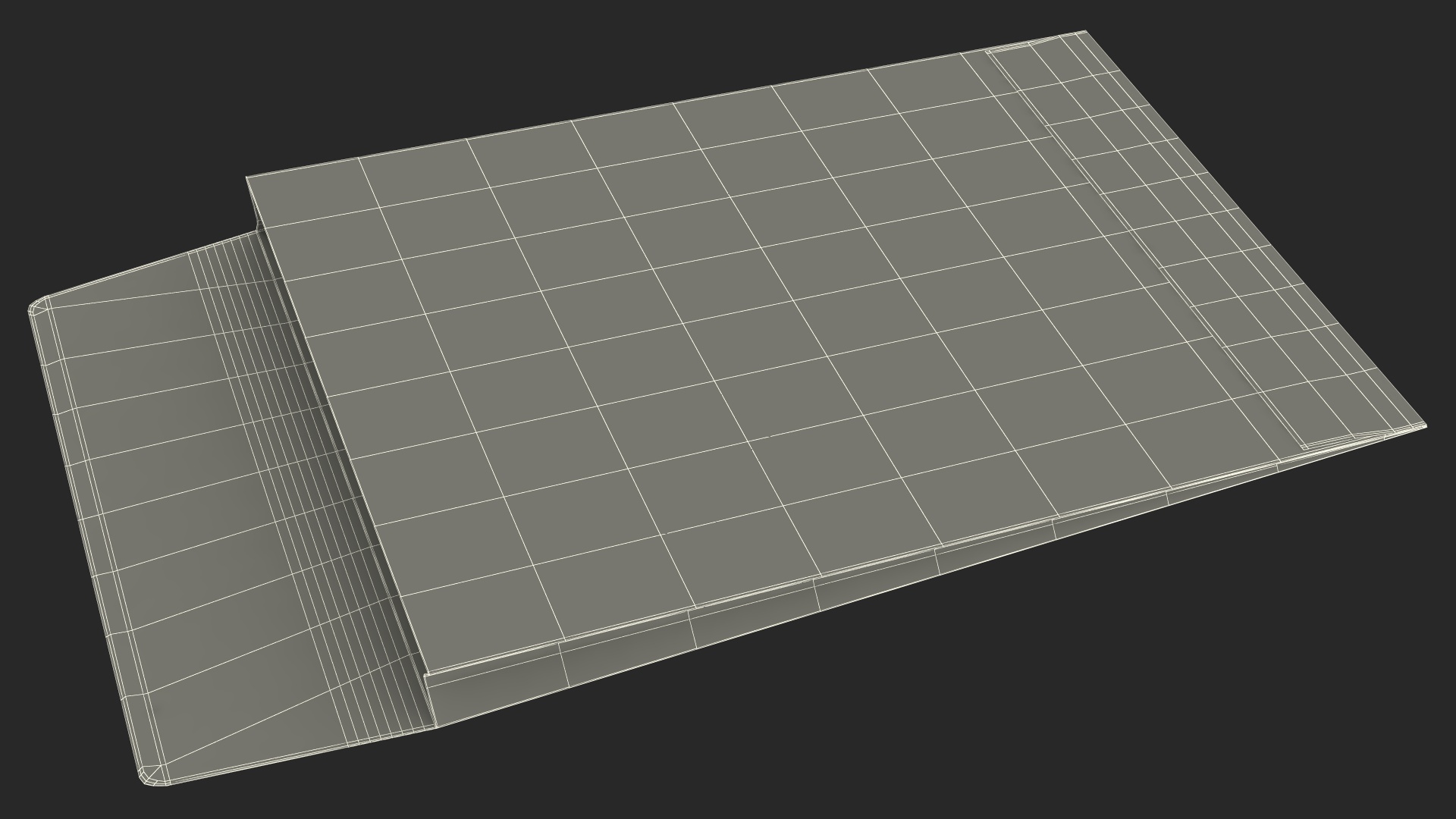 Gusset Envelope White Paper 3D