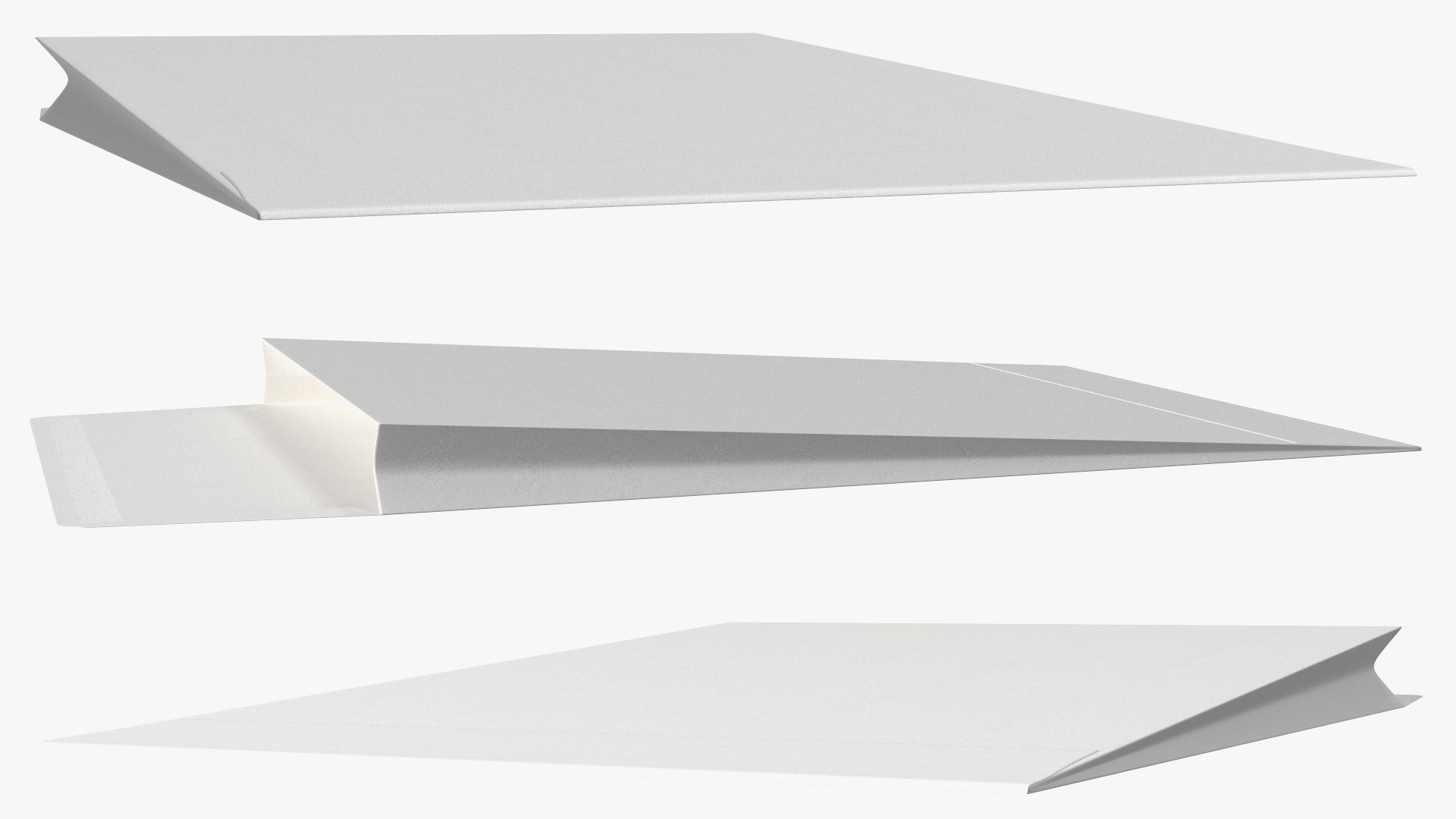 Gusset Envelope White Paper 3D