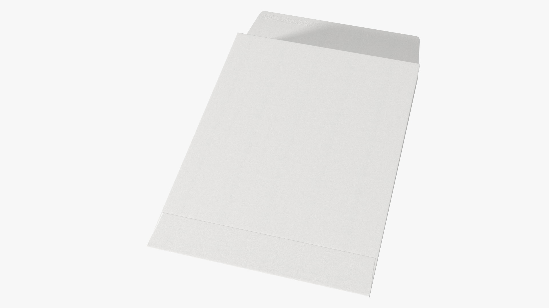Gusset Envelope White Paper 3D