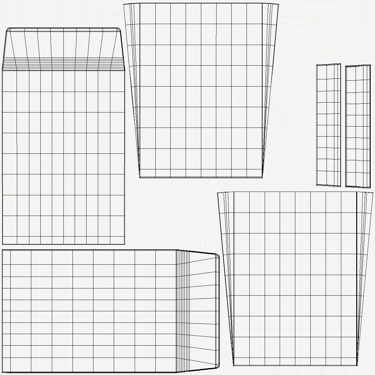 Gusset Envelope White Paper 3D