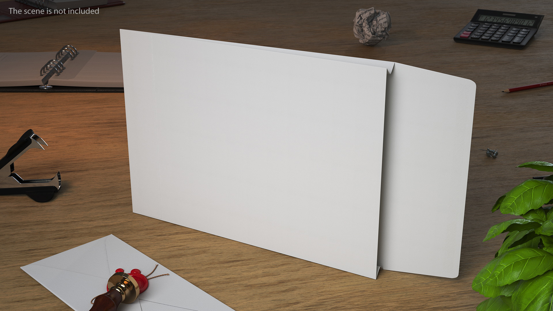 Gusset Envelope White Paper 3D