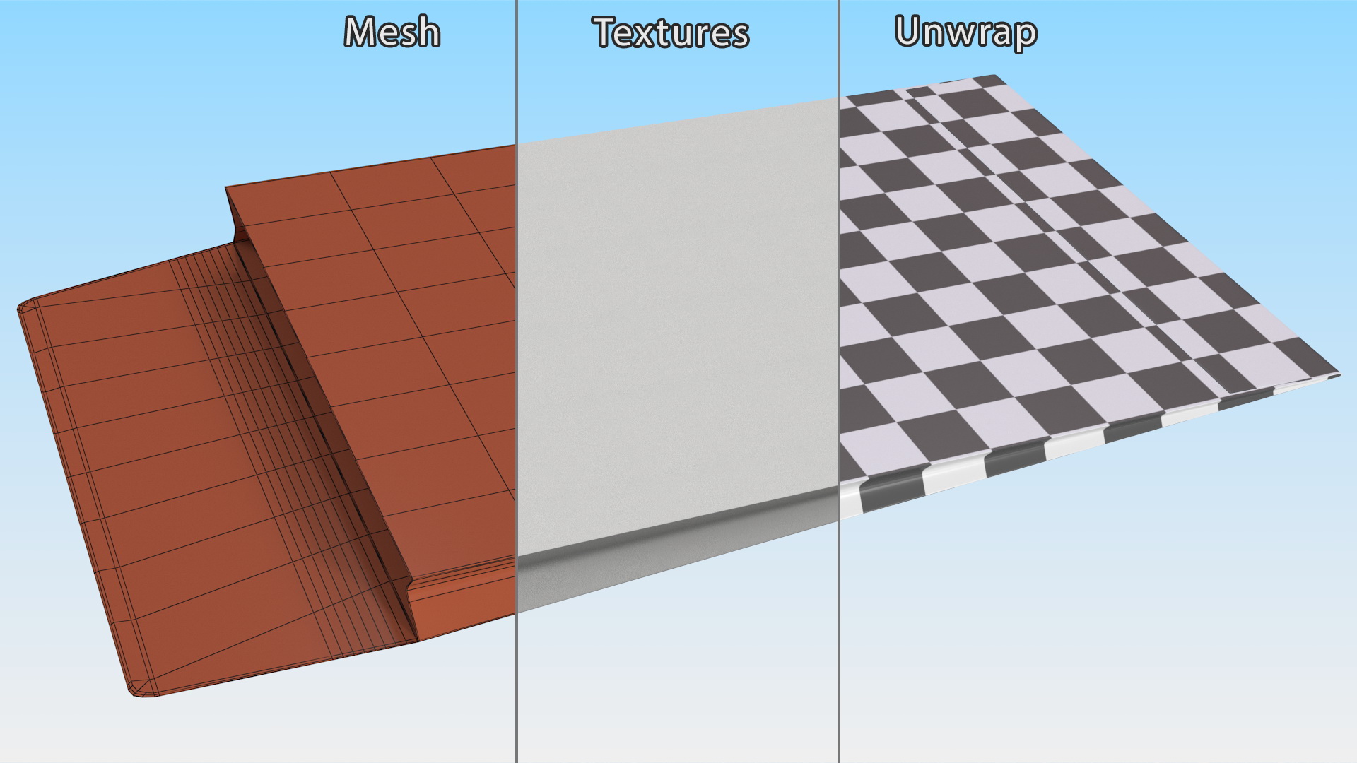 Gusset Envelope White Paper 3D