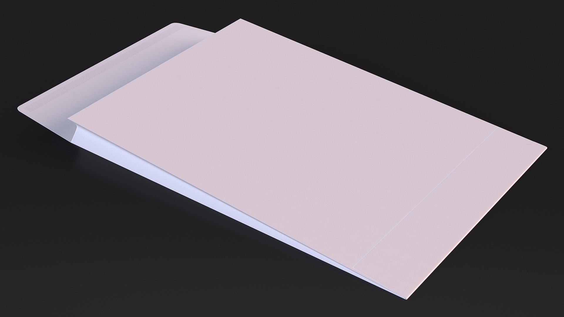 Gusset Envelope White Paper 3D