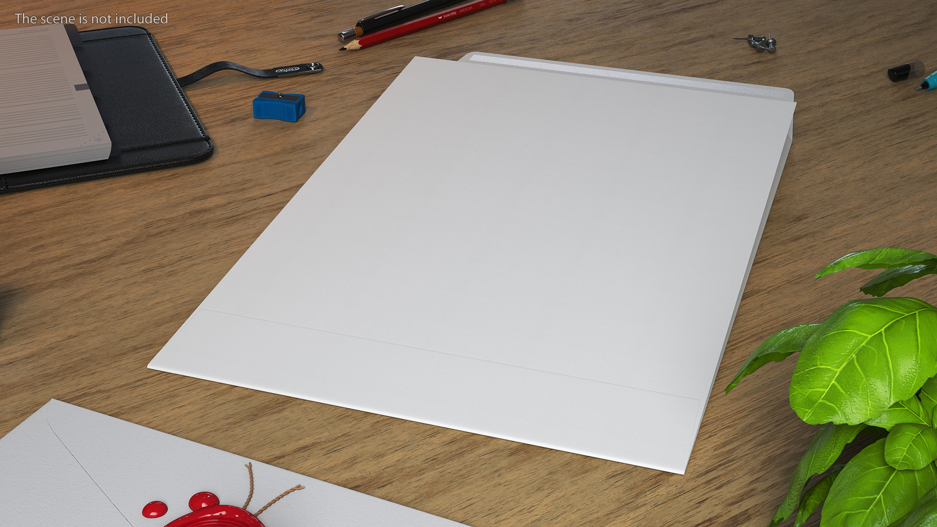 Gusset Envelope White Paper 3D