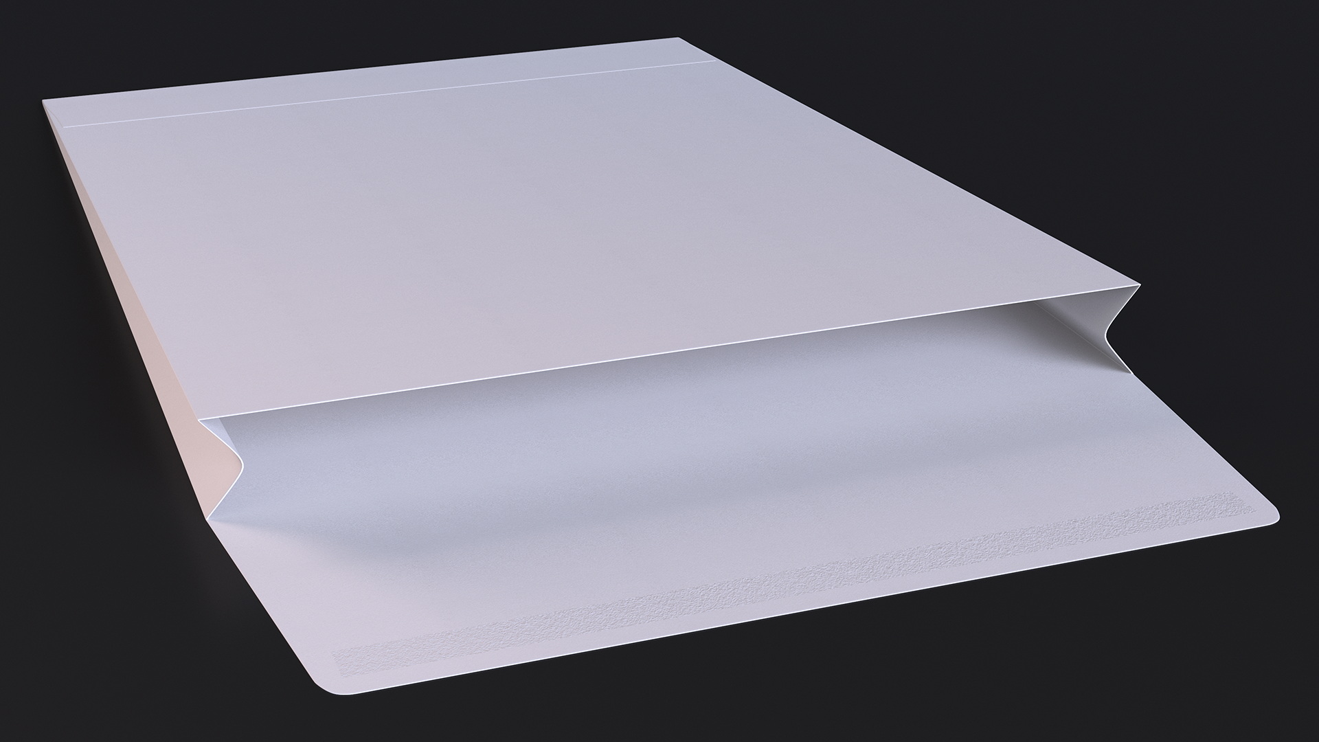 Gusset Envelope White Paper 3D