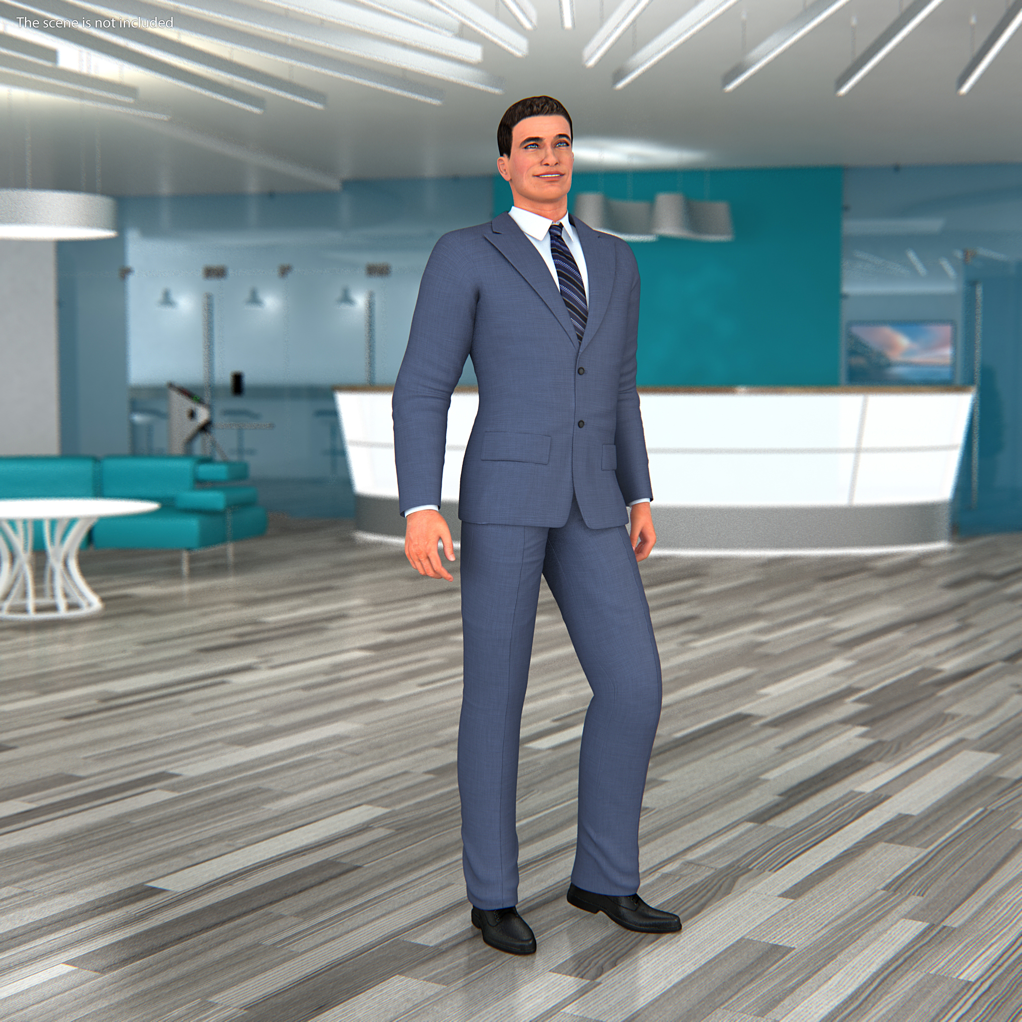 3D model Businessman Standing Pose