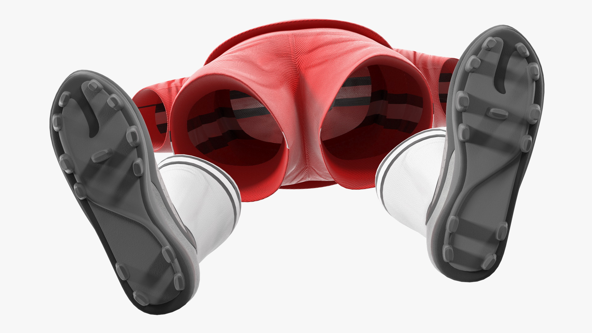 3D Soccer Uniform Red Your Team model