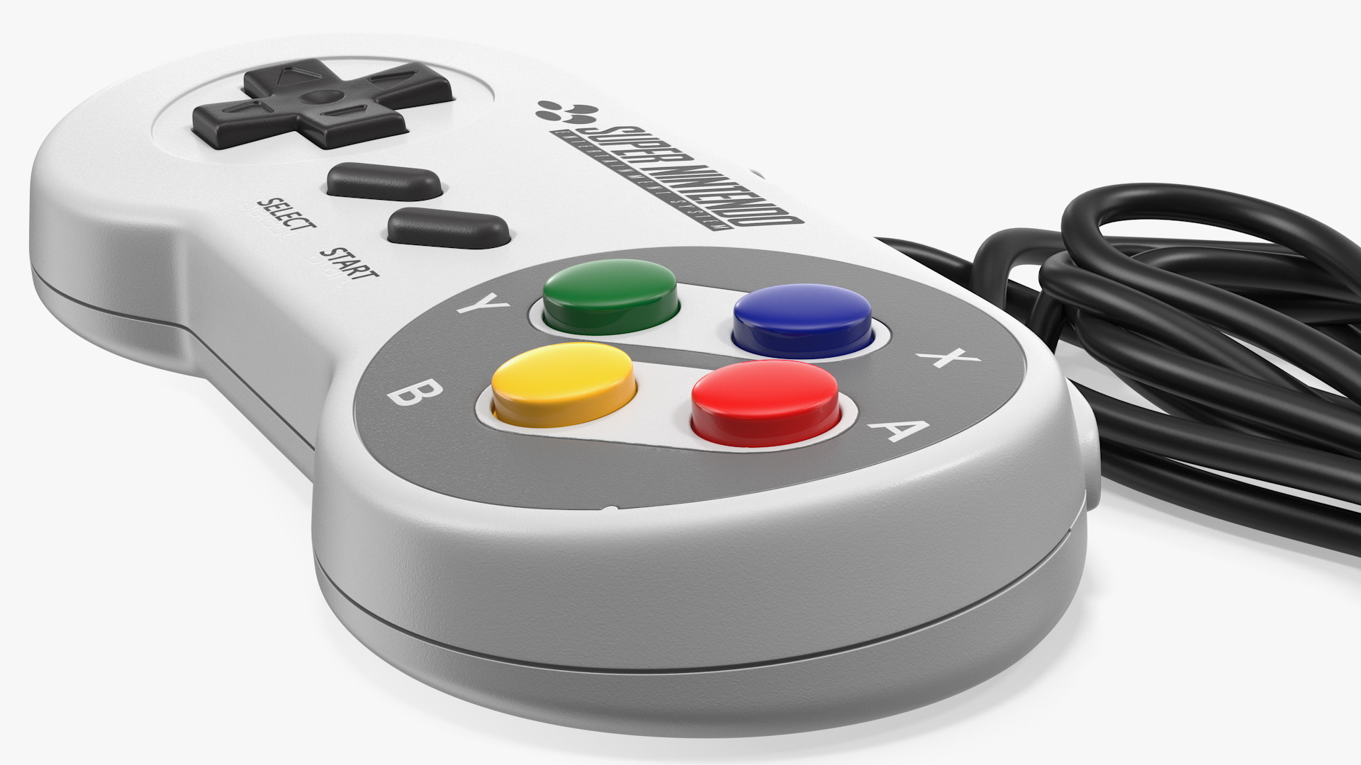 3D Nintendo SNES Joystick Controller model