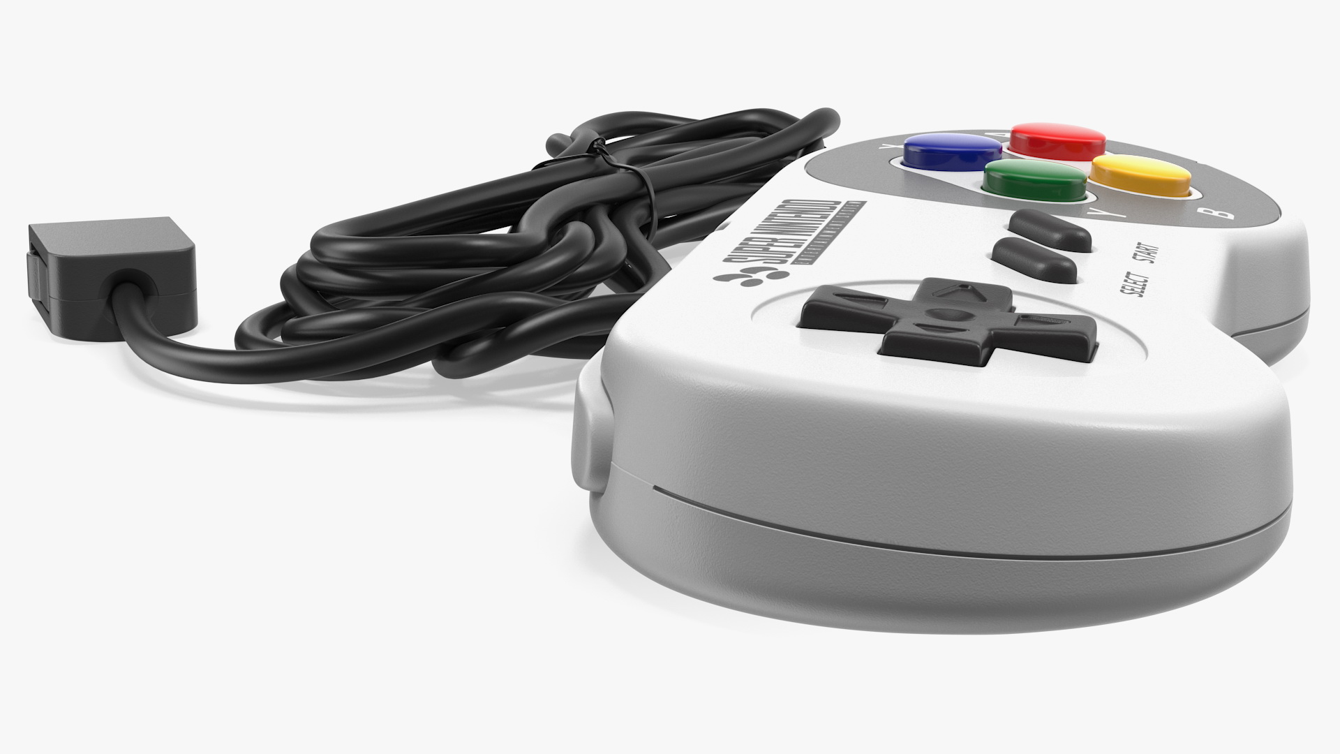 3D Nintendo SNES Joystick Controller model