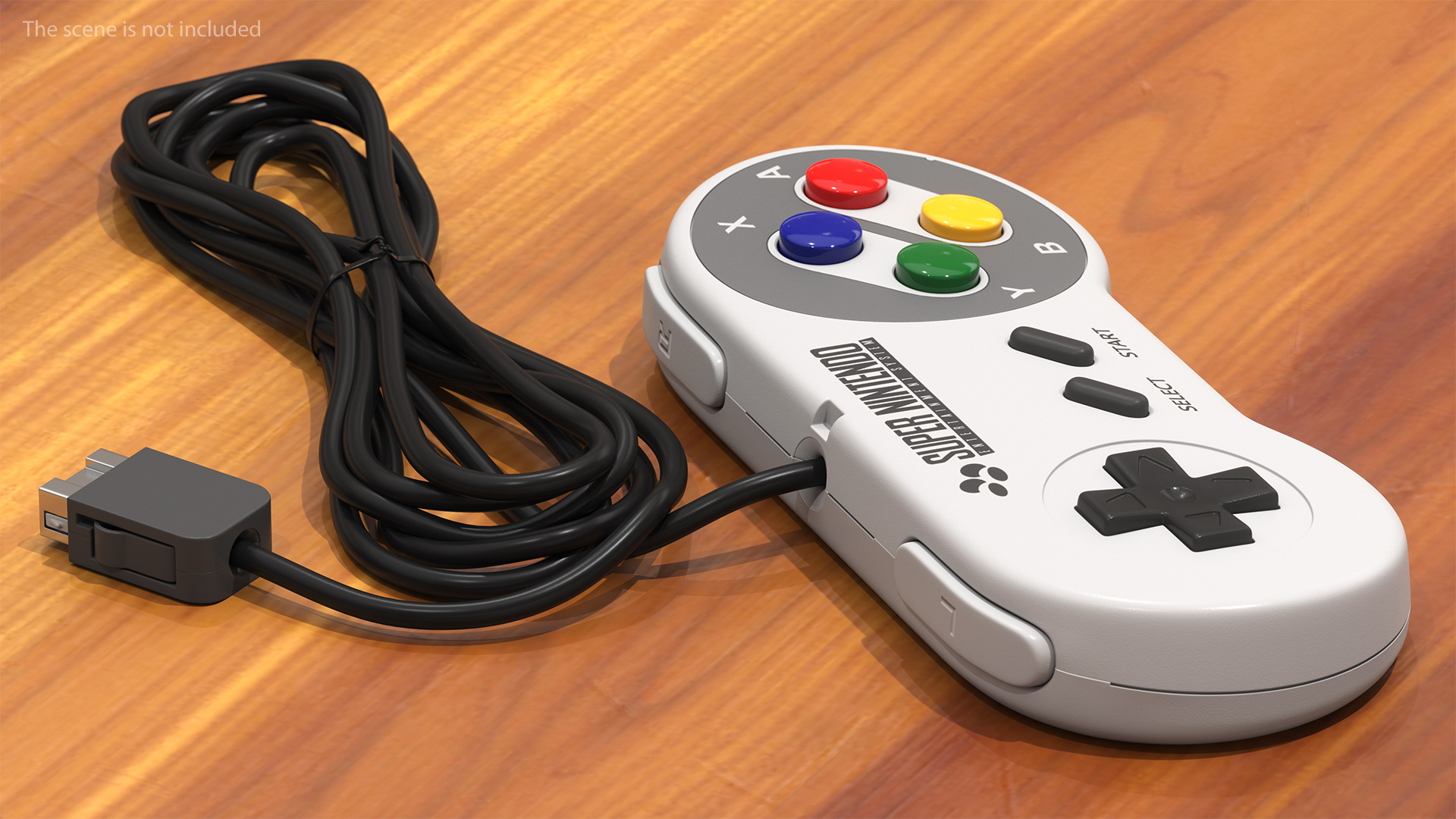 3D Nintendo SNES Joystick Controller model