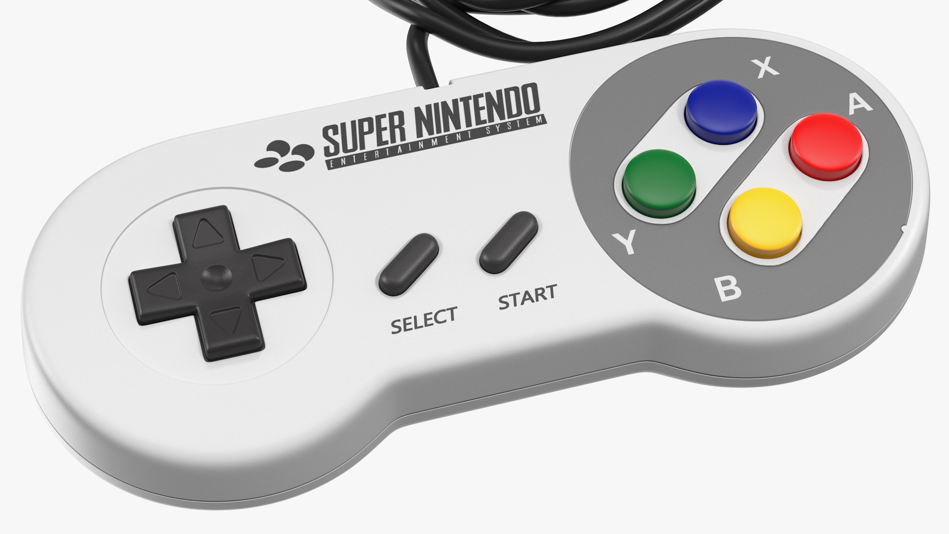 3D Nintendo SNES Joystick Controller model