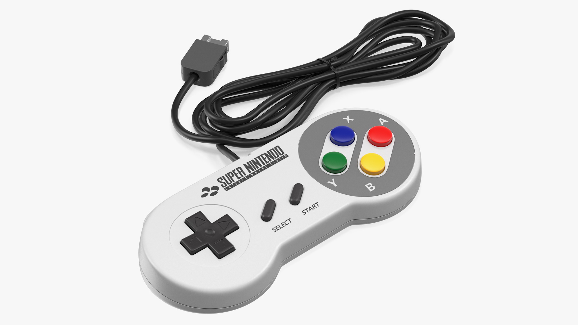 3D Nintendo SNES Joystick Controller model