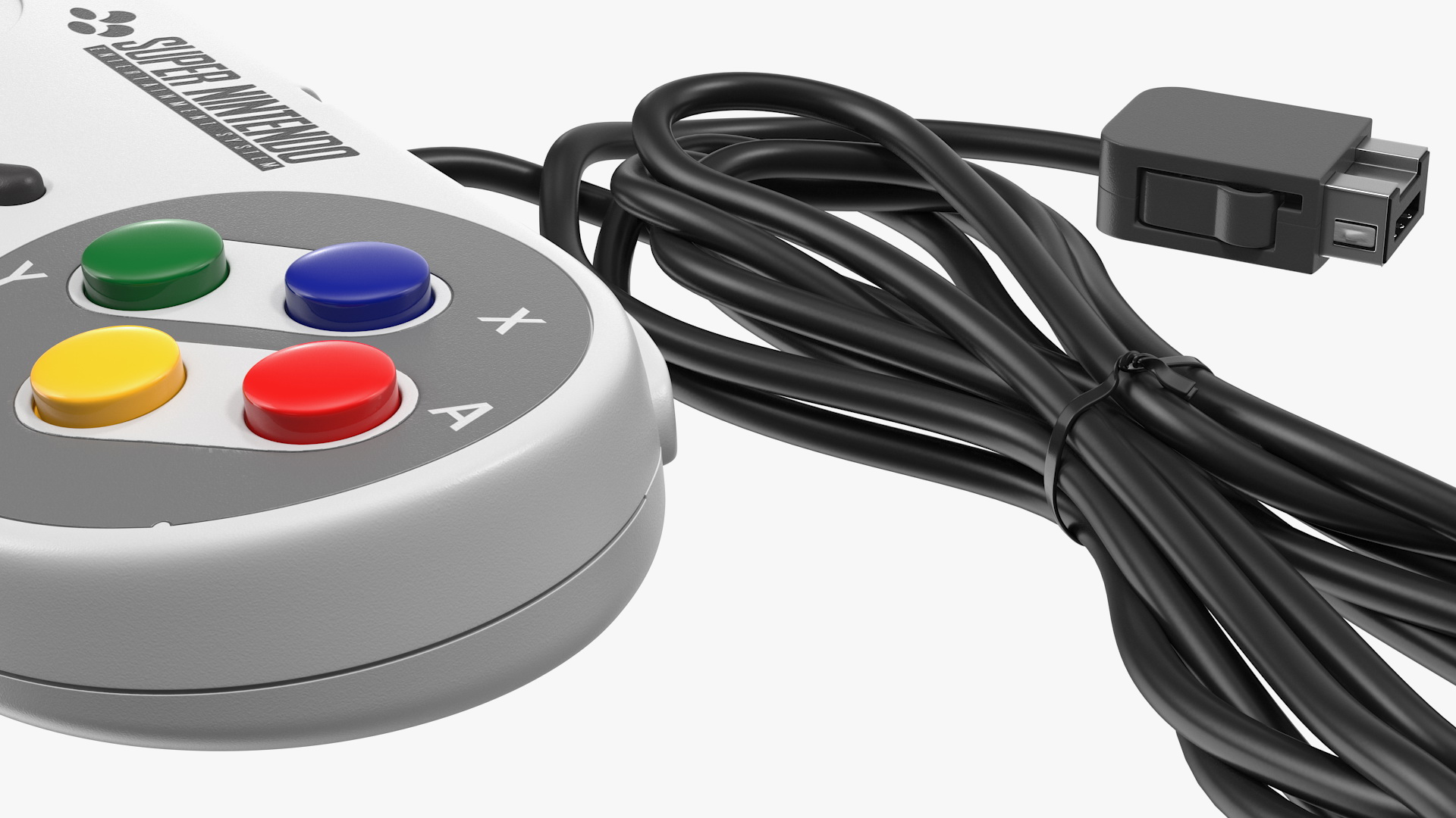 3D Nintendo SNES Joystick Controller model