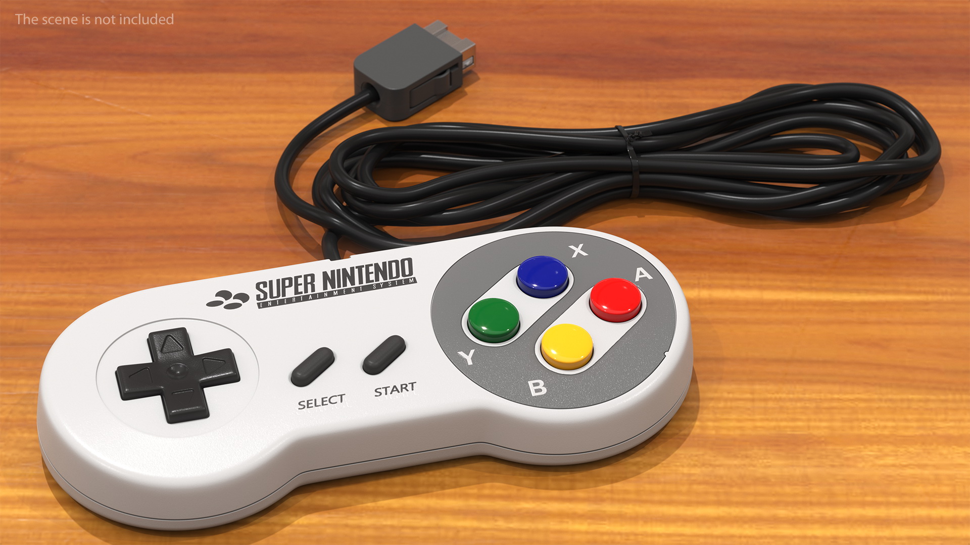 3D Nintendo SNES Joystick Controller model