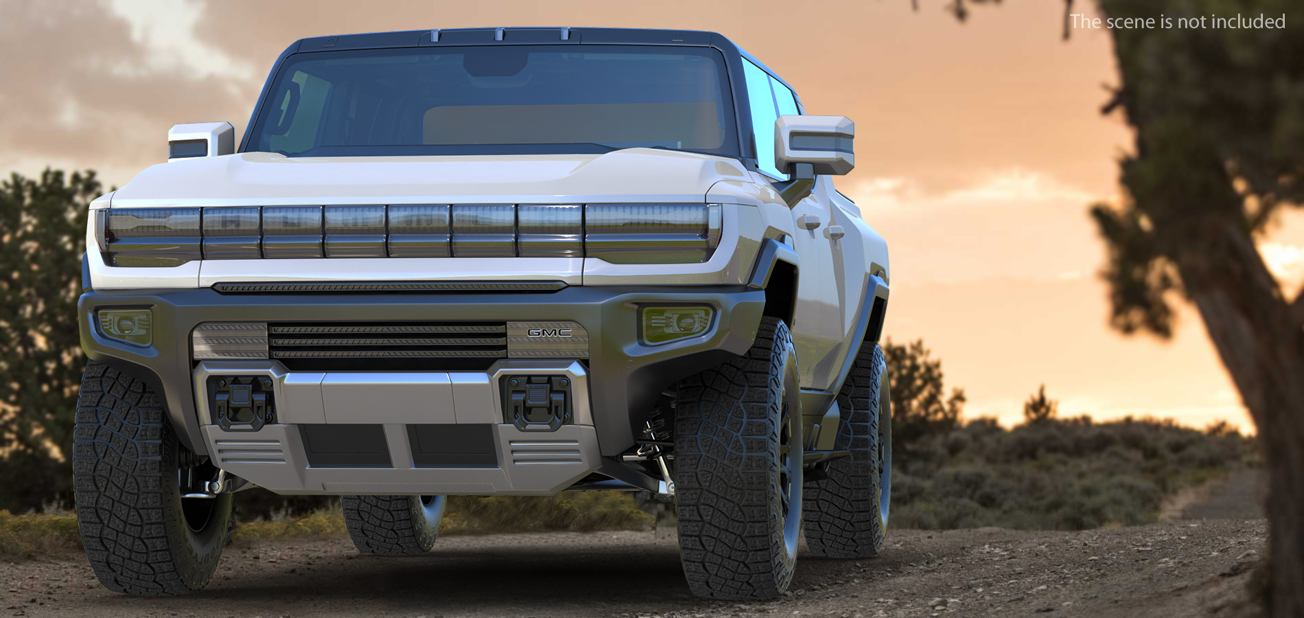 3D GMC Hummer EV PICKUP Simple Interior