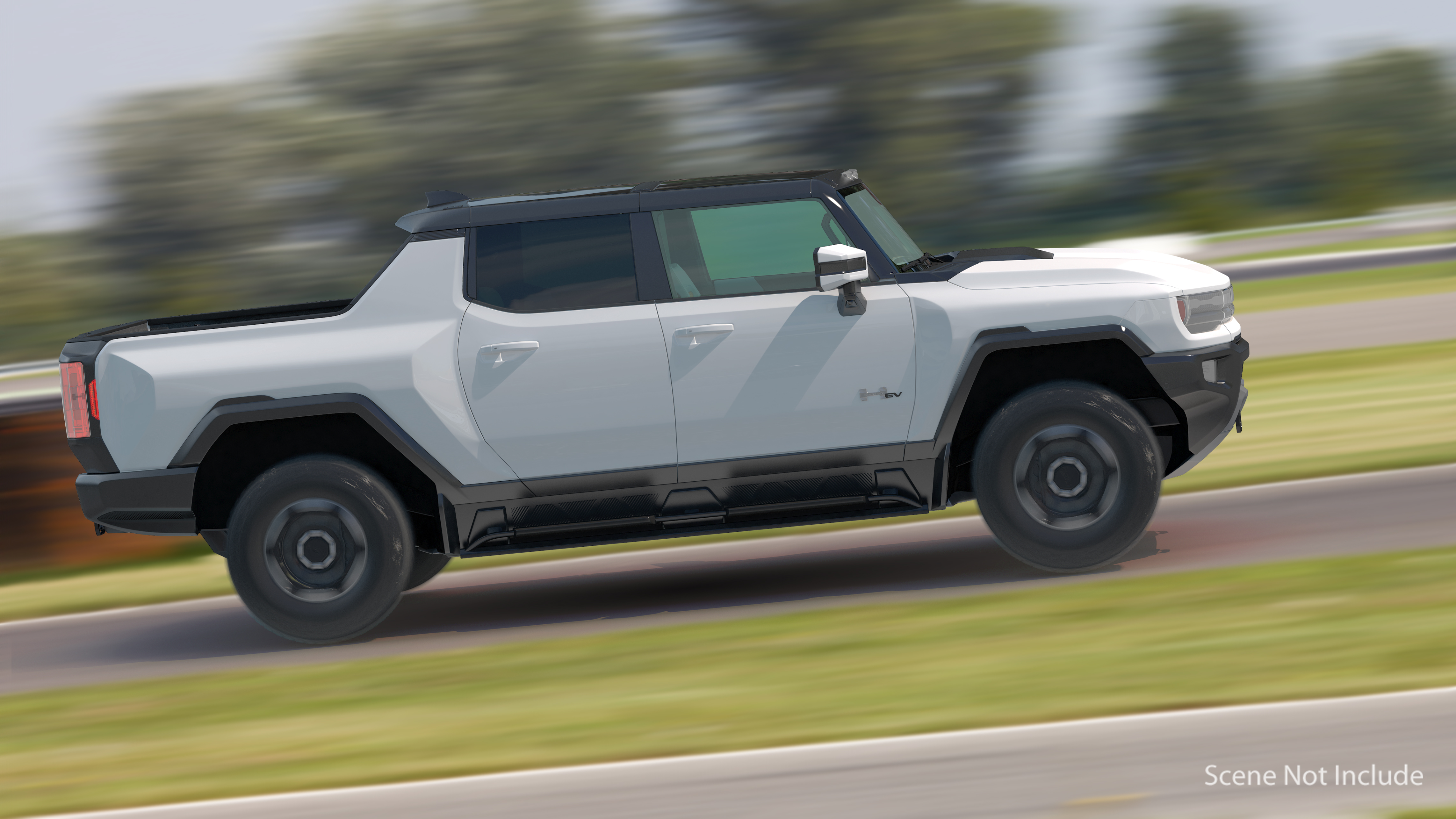 3D GMC Hummer EV PICKUP Simple Interior