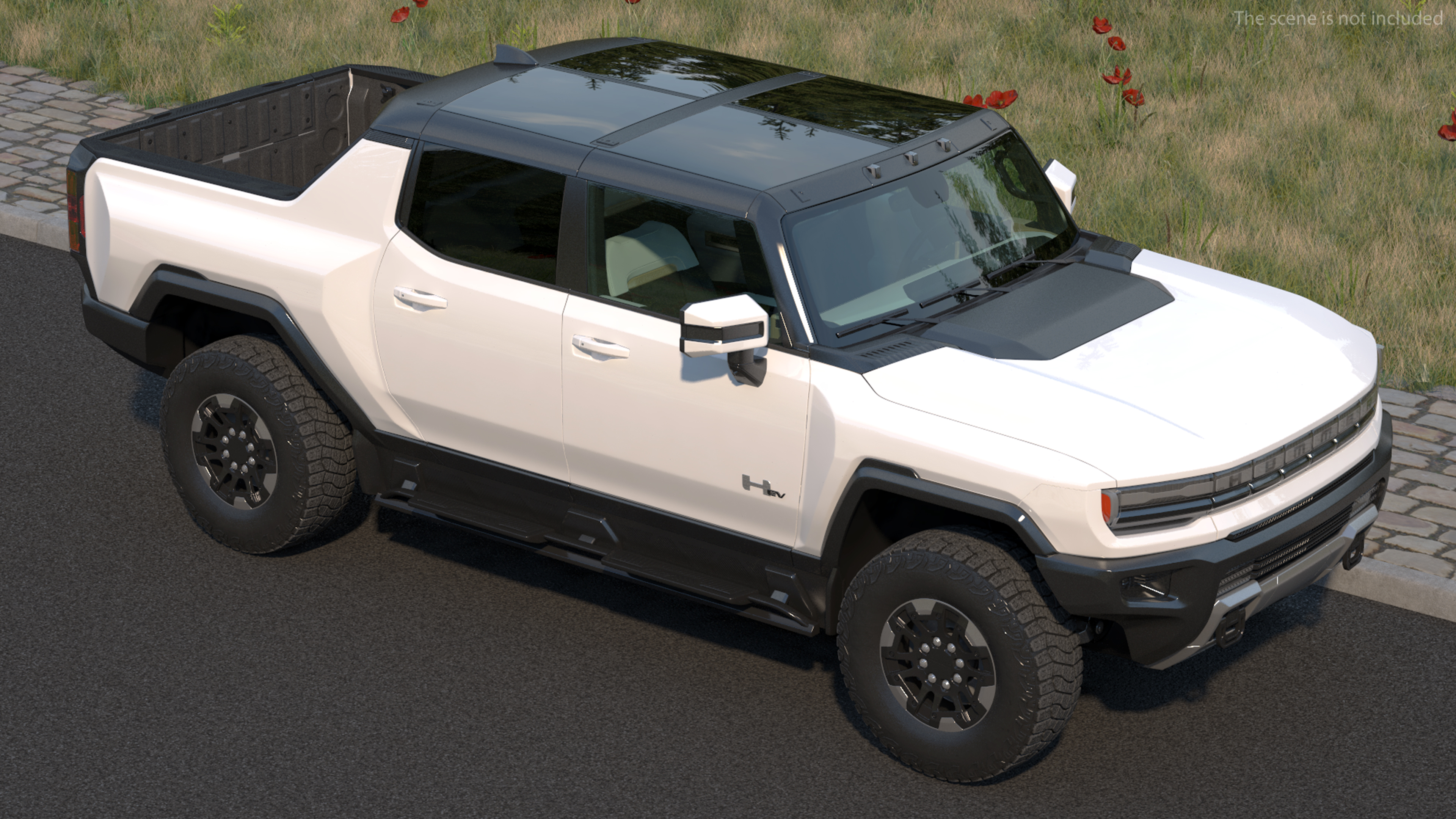 3D GMC Hummer EV PICKUP Simple Interior