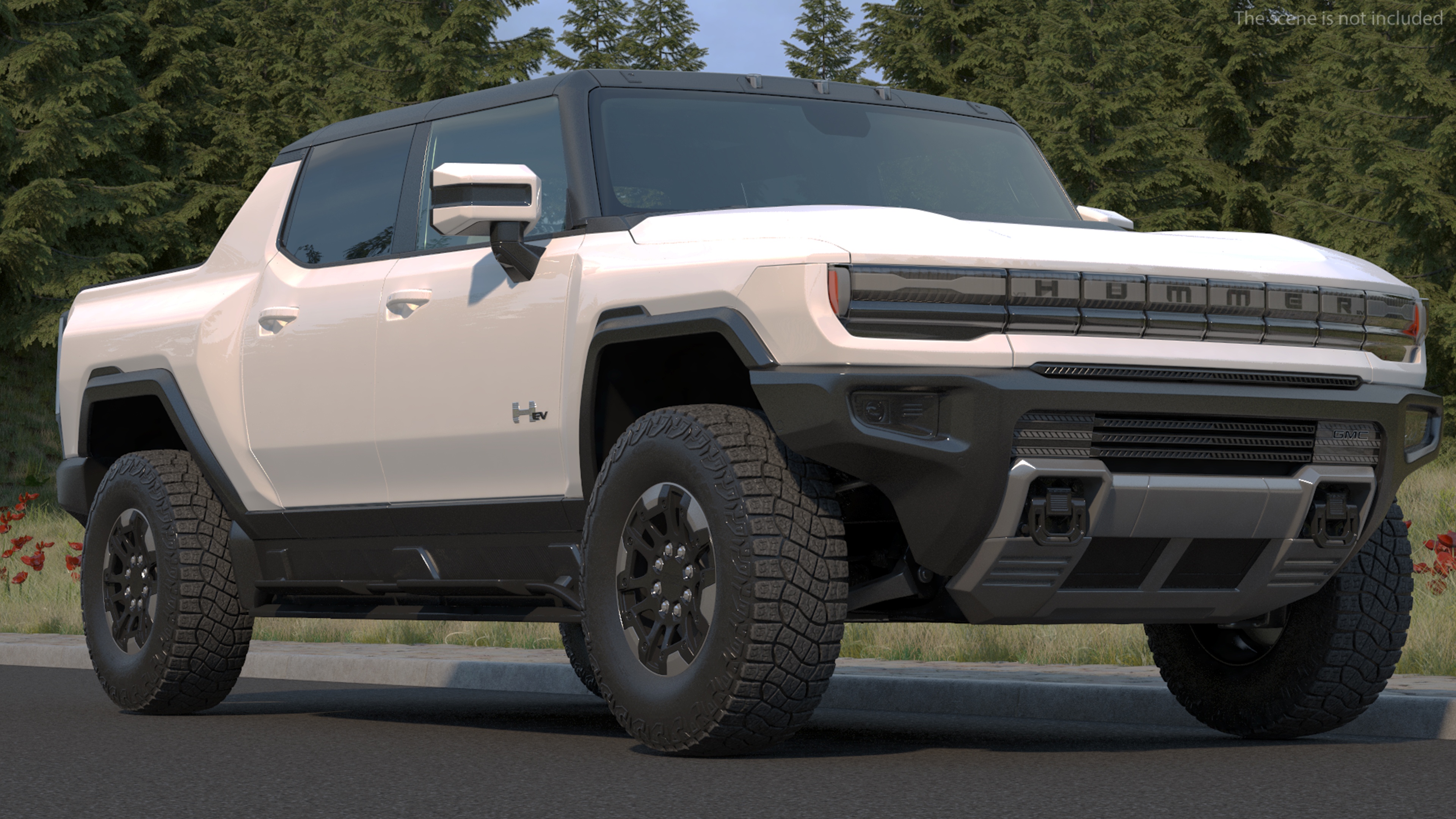 3D GMC Hummer EV PICKUP Simple Interior