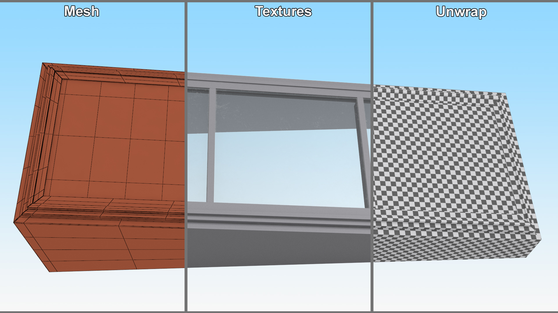 Rooftop Slope Skylight 3D