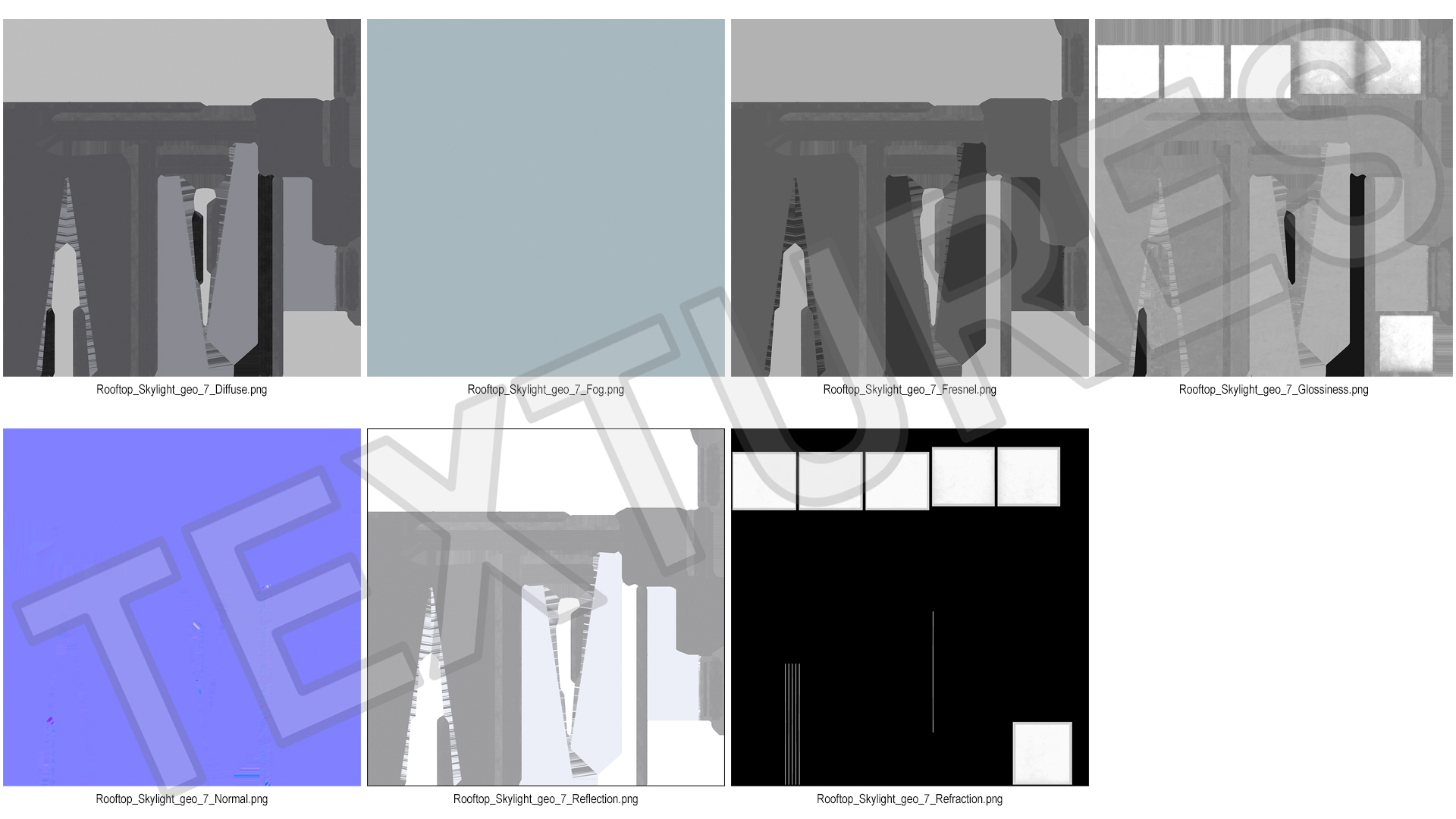Rooftop Slope Skylight 3D
