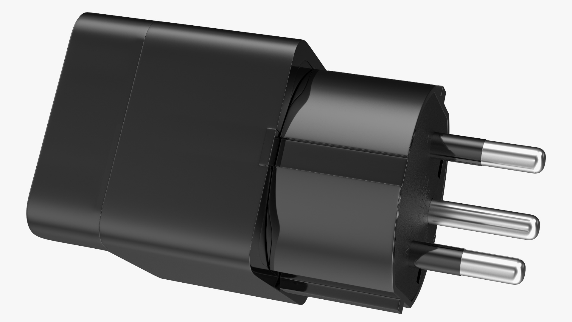 3D Electrical Plug Type H Adapter Black