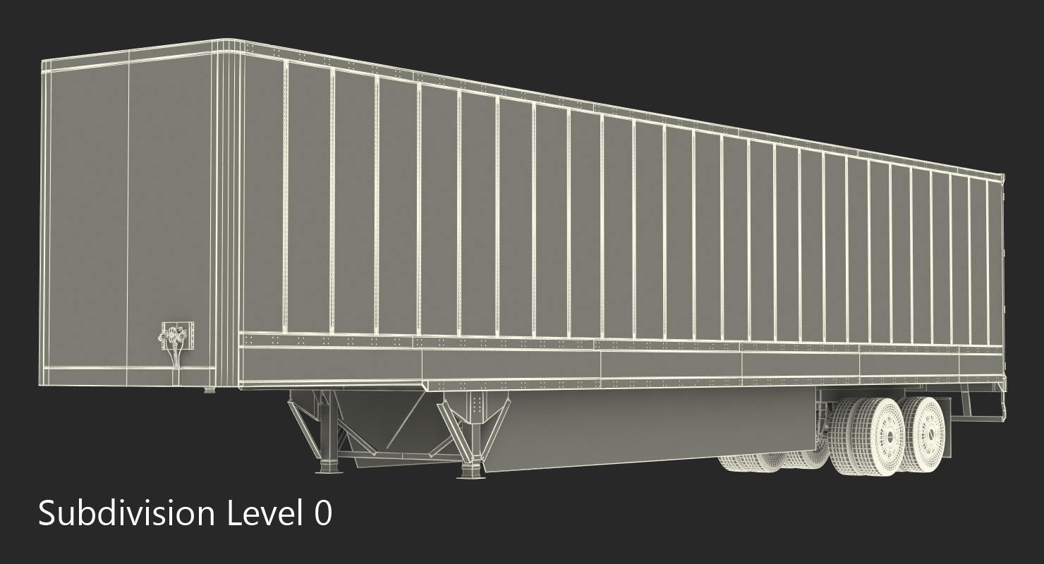 Tesla Semi Big Trailer 3D