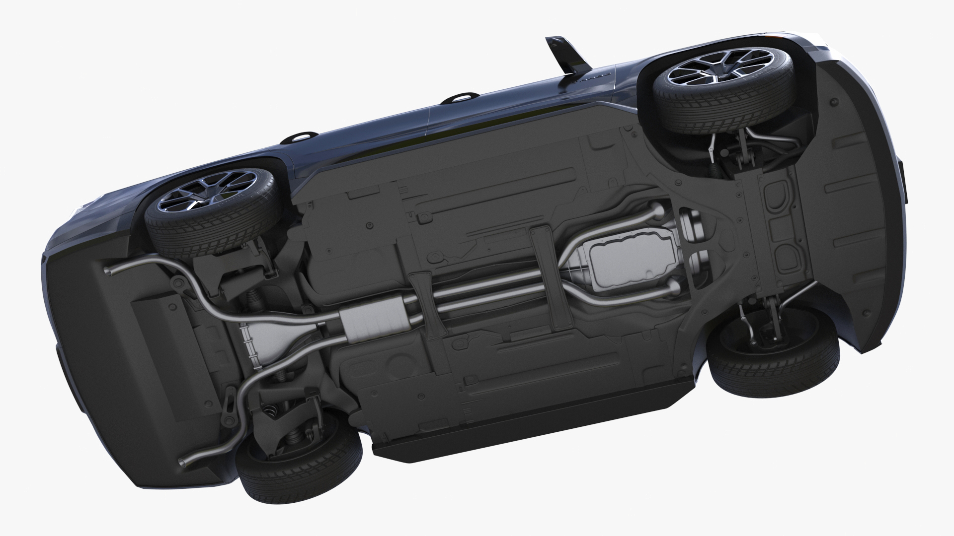 3D SUV Chevrolet Tahoe 2024 Black Rigged for Maya