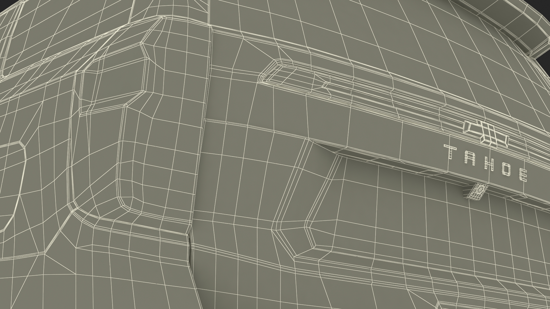 3D SUV Chevrolet Tahoe 2024 Black Rigged for Maya