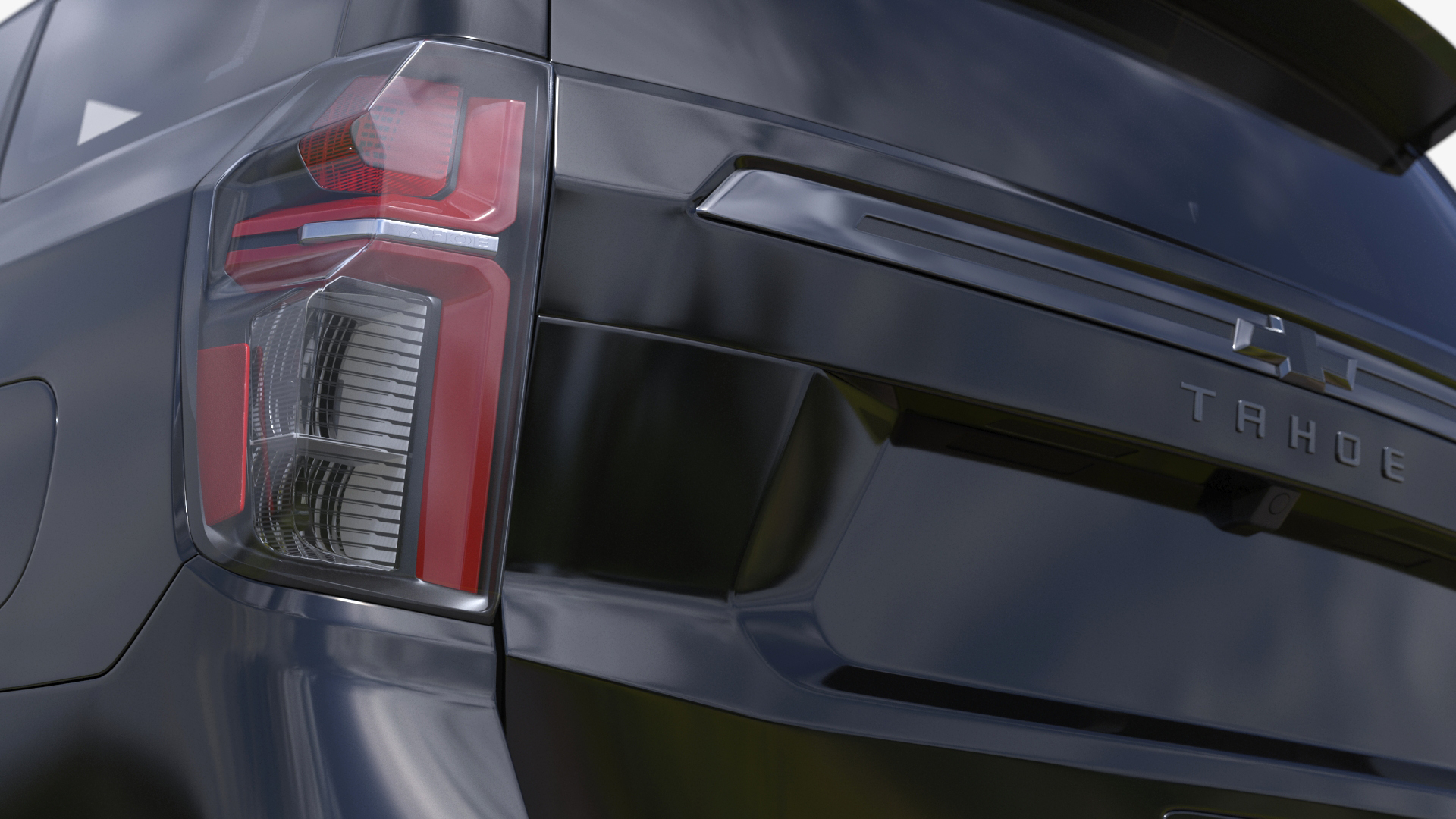 3D SUV Chevrolet Tahoe 2024 Black Rigged for Maya