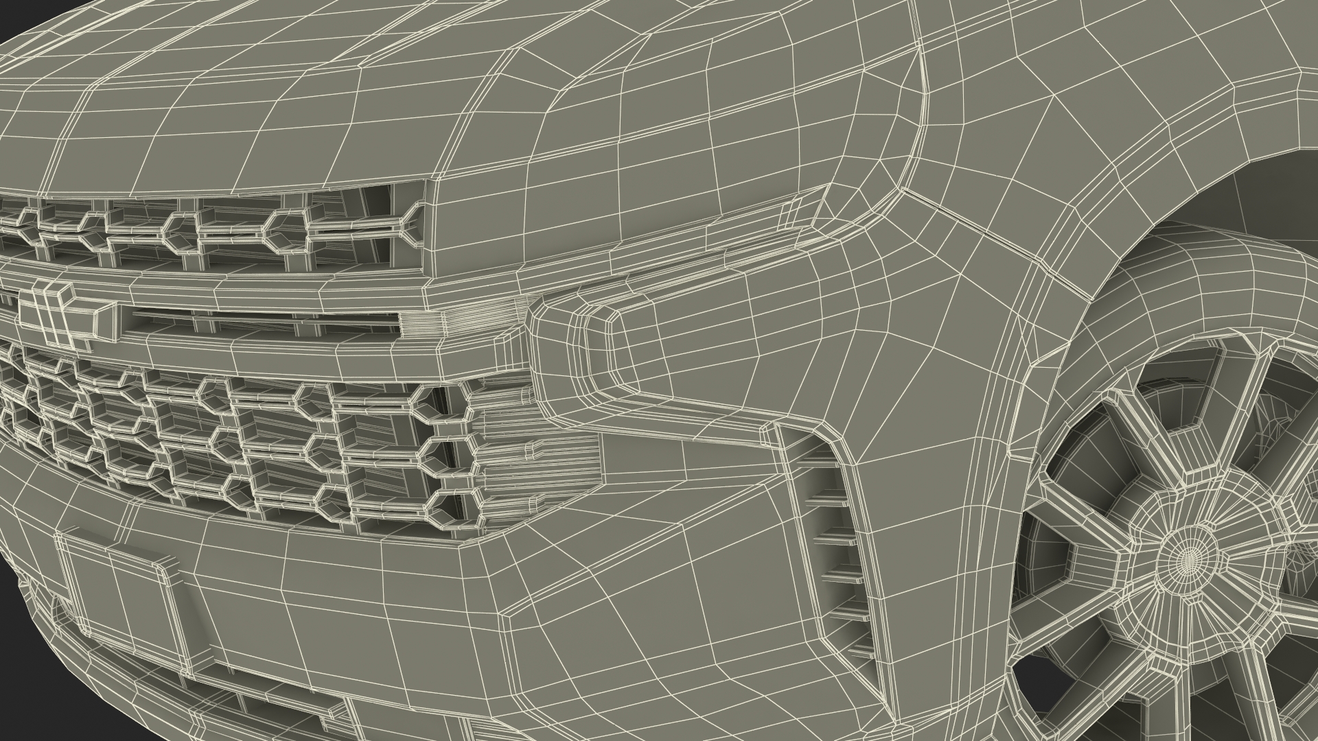 3D SUV Chevrolet Tahoe 2024 Black Rigged for Maya