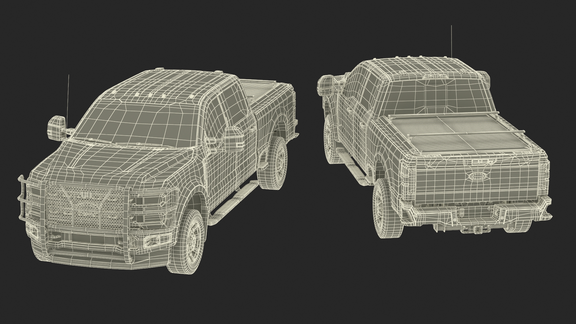 Ford Super Duty F 550 Lariat 2023 Advanced Accessories 3D model