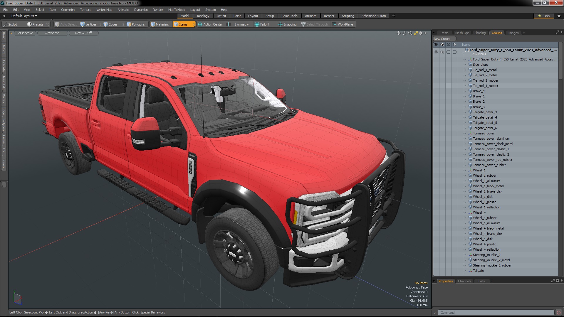Ford Super Duty F 550 Lariat 2023 Advanced Accessories 3D model
