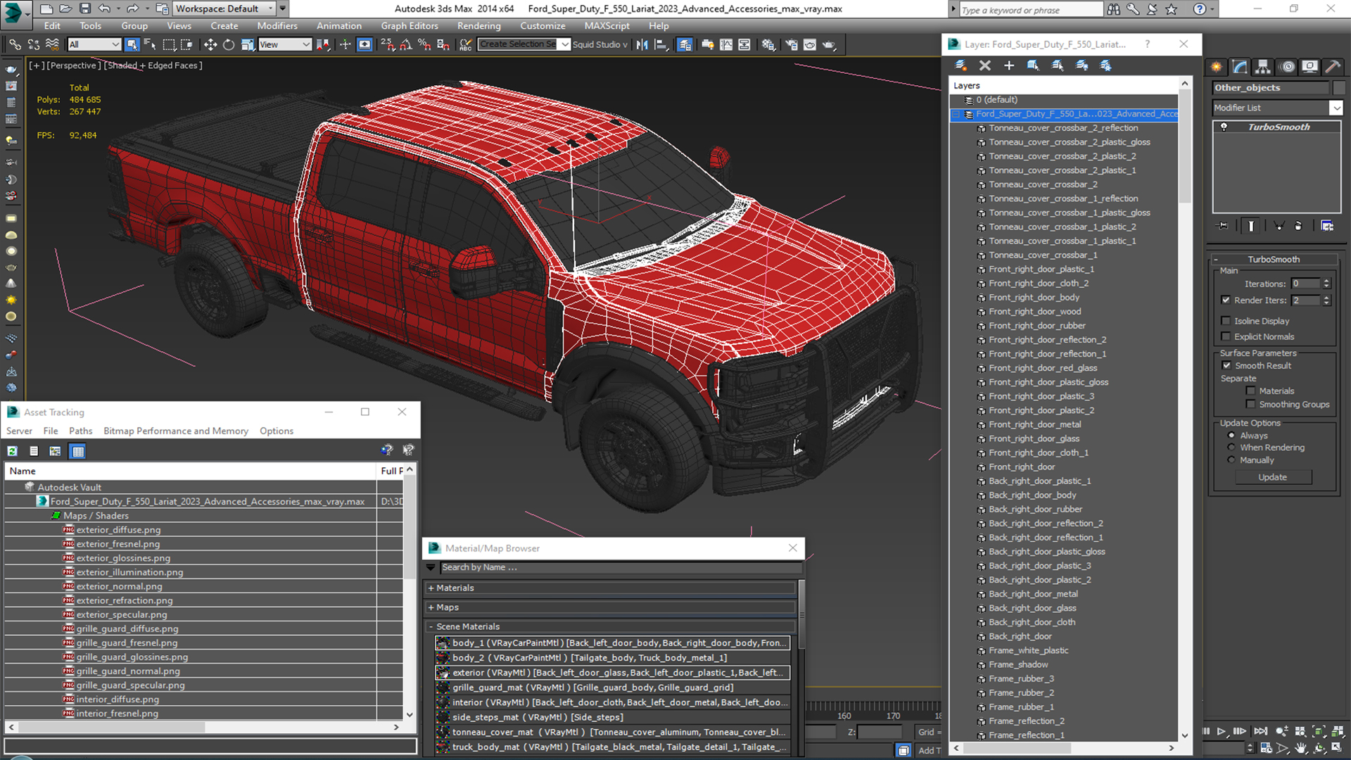 Ford Super Duty F 550 Lariat 2023 Advanced Accessories 3D model