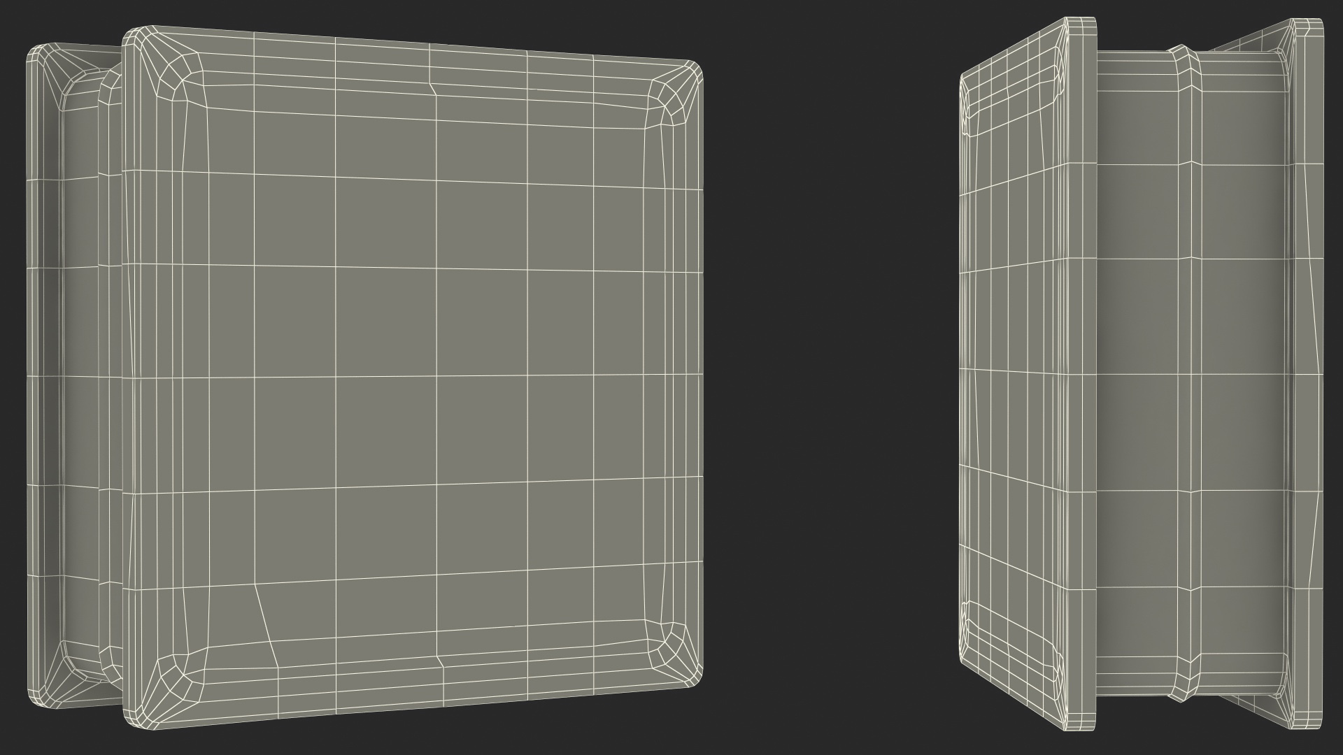 Square Glass Block Ocean View Blue 3D model