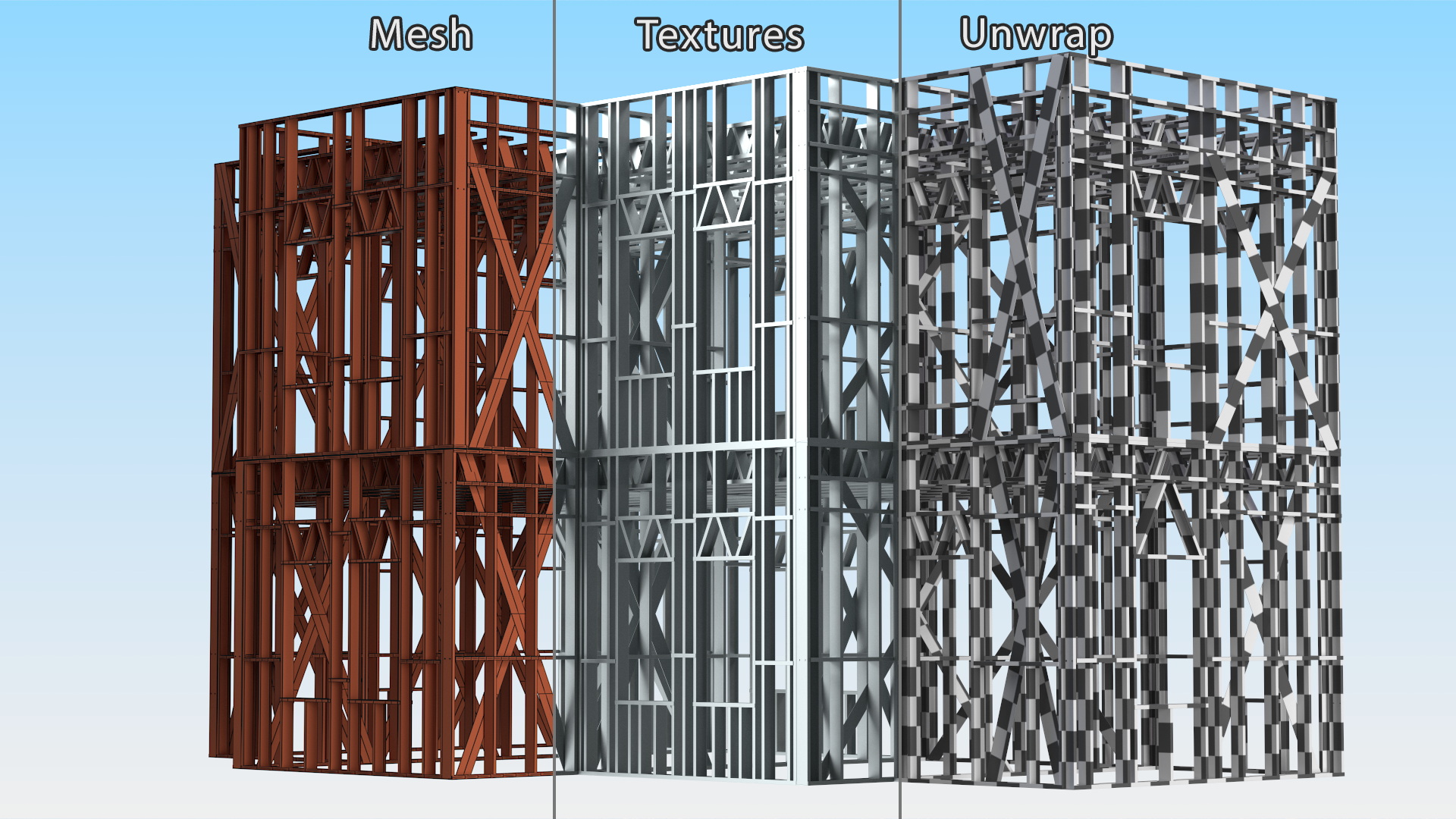 3D model Modular Steel Construction Big