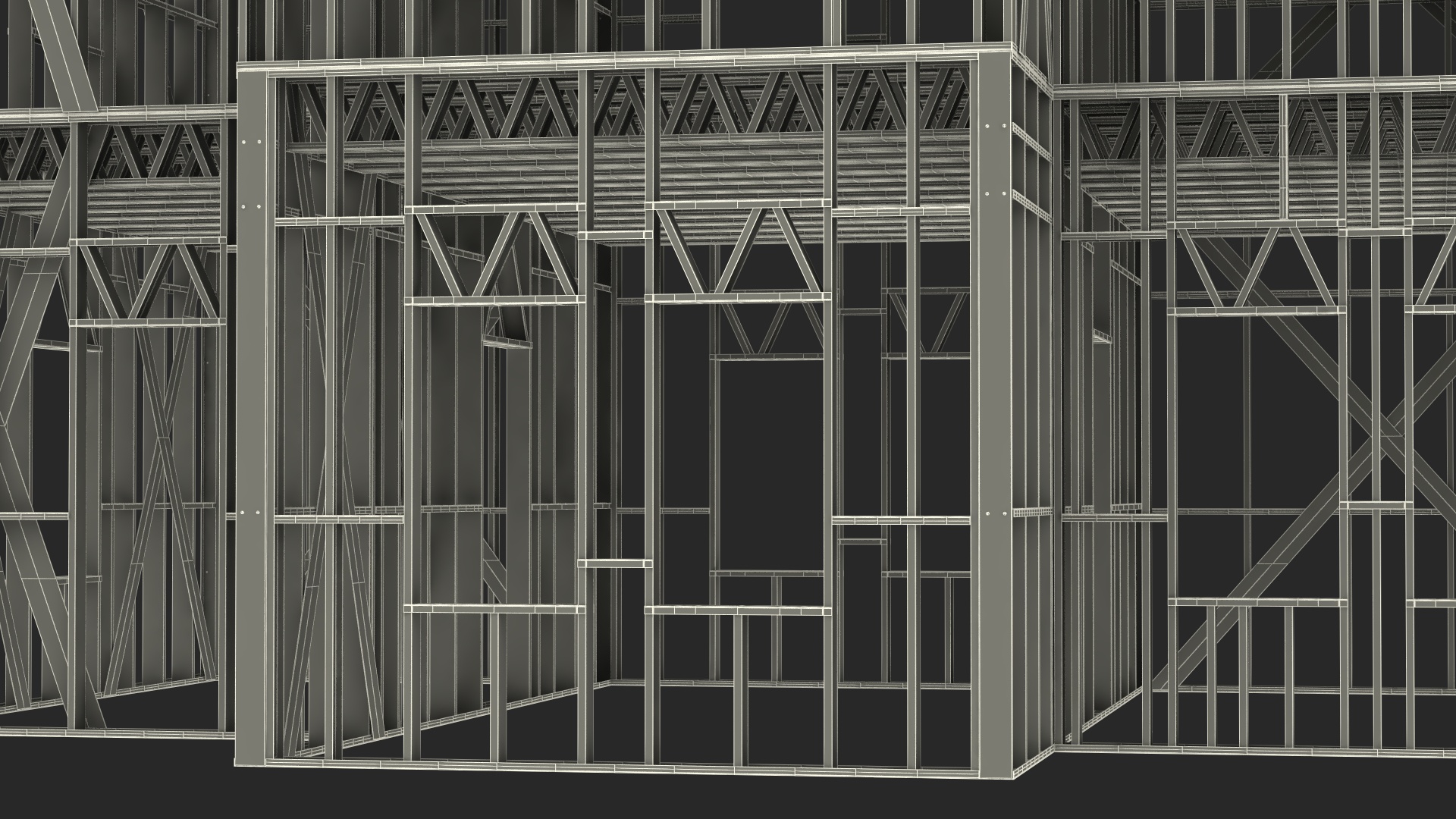 3D model Modular Steel Construction Big