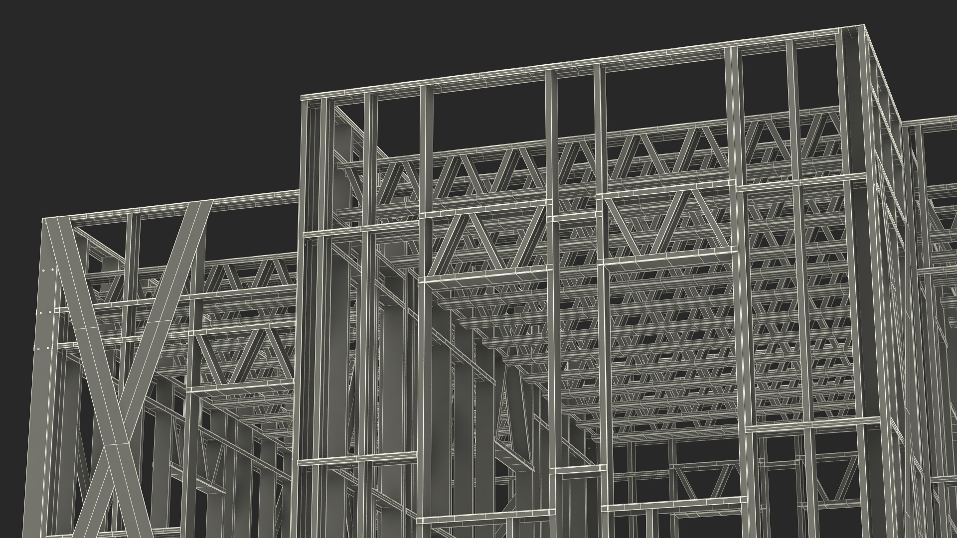 3D model Modular Steel Construction Big