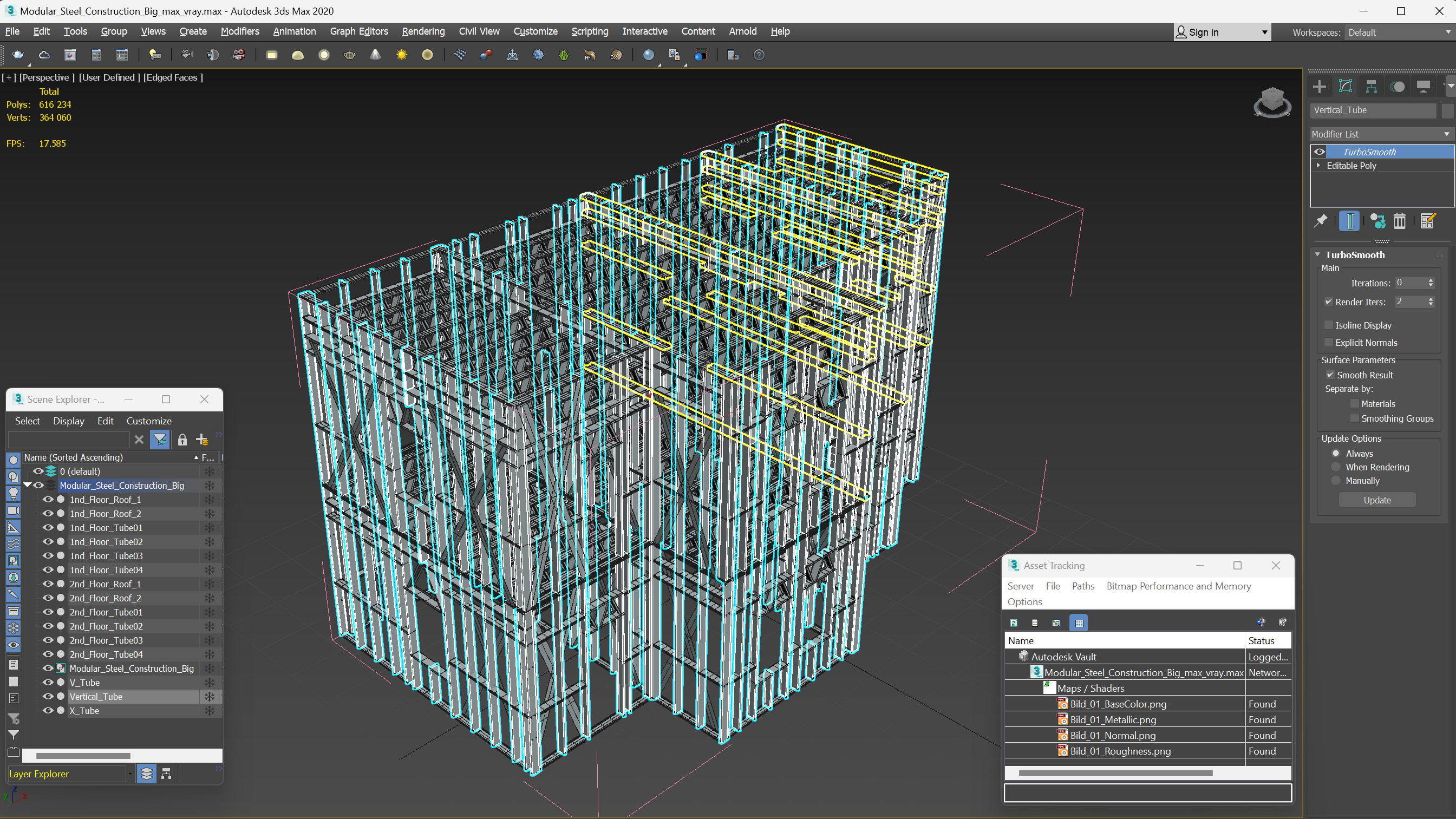 3D model Modular Steel Construction Big