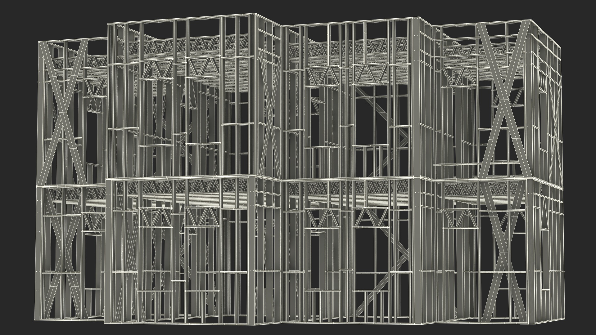 3D model Modular Steel Construction Big