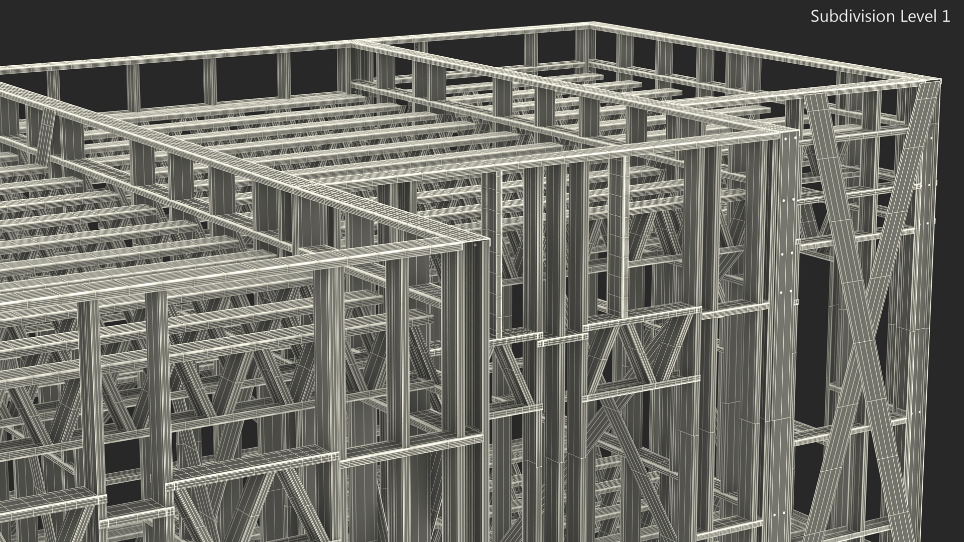 3D model Modular Steel Construction Big