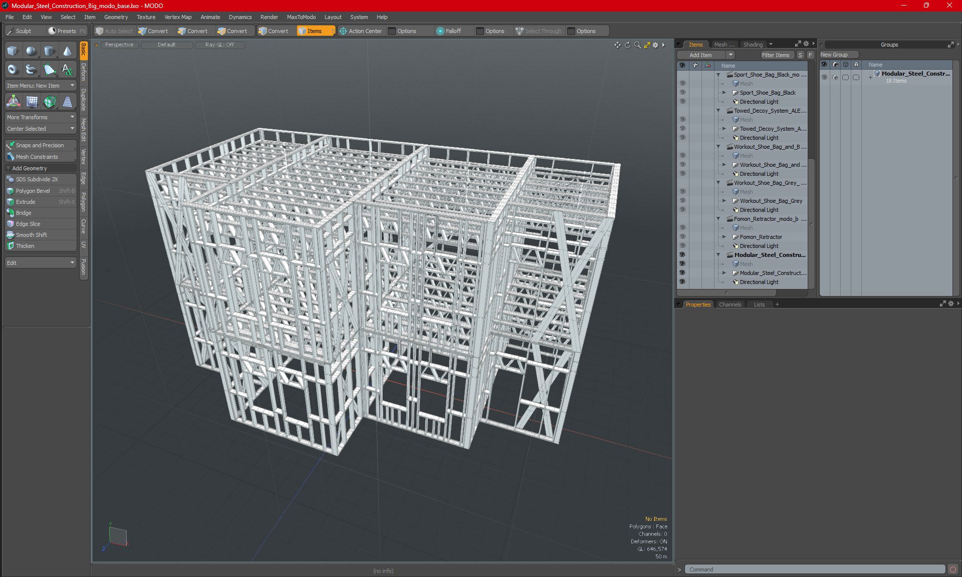 3D model Modular Steel Construction Big