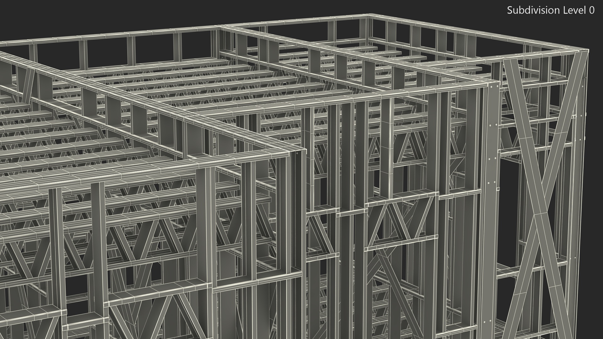 3D model Modular Steel Construction Big