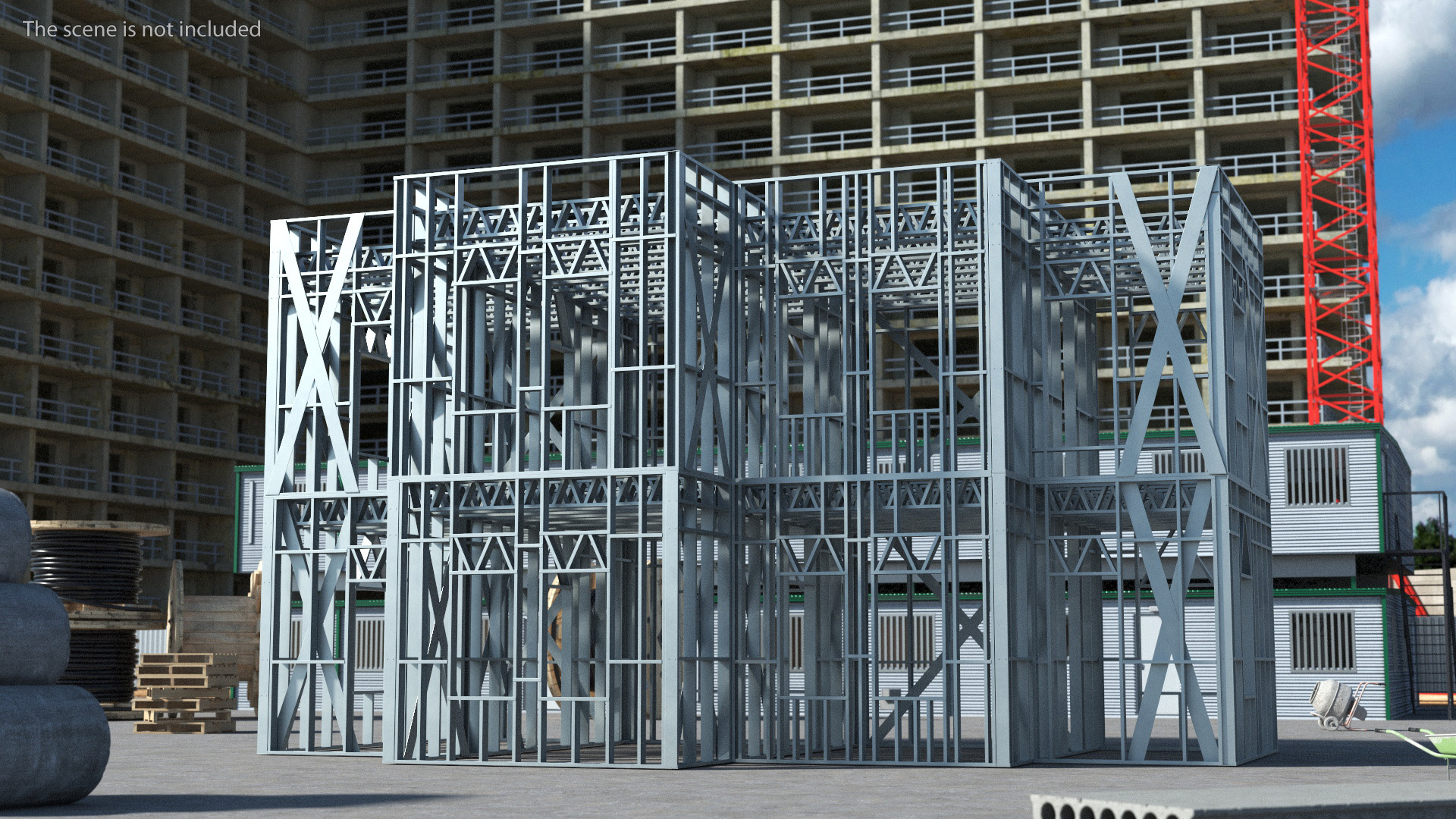 3D model Modular Steel Construction Big