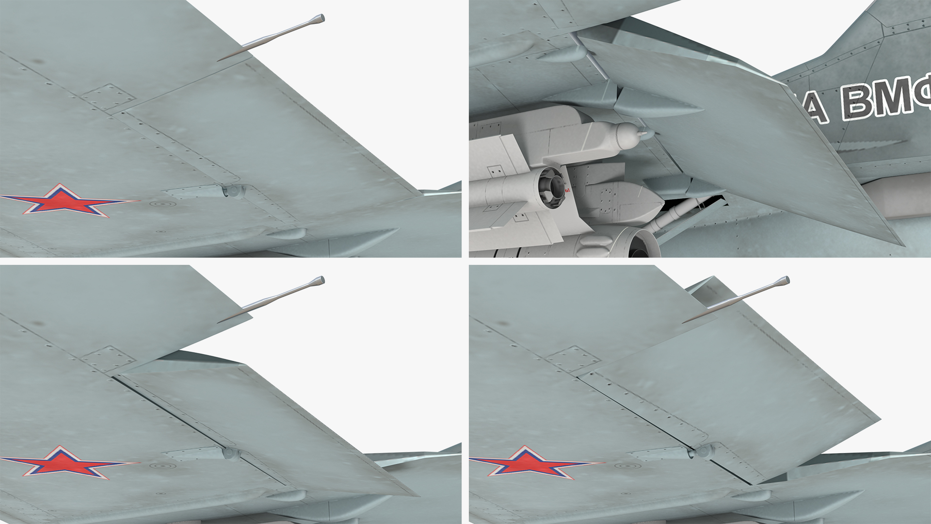 MiG 29 KUBR Russian Tandem Fighter Aircraft with Armament Rigged 3D model