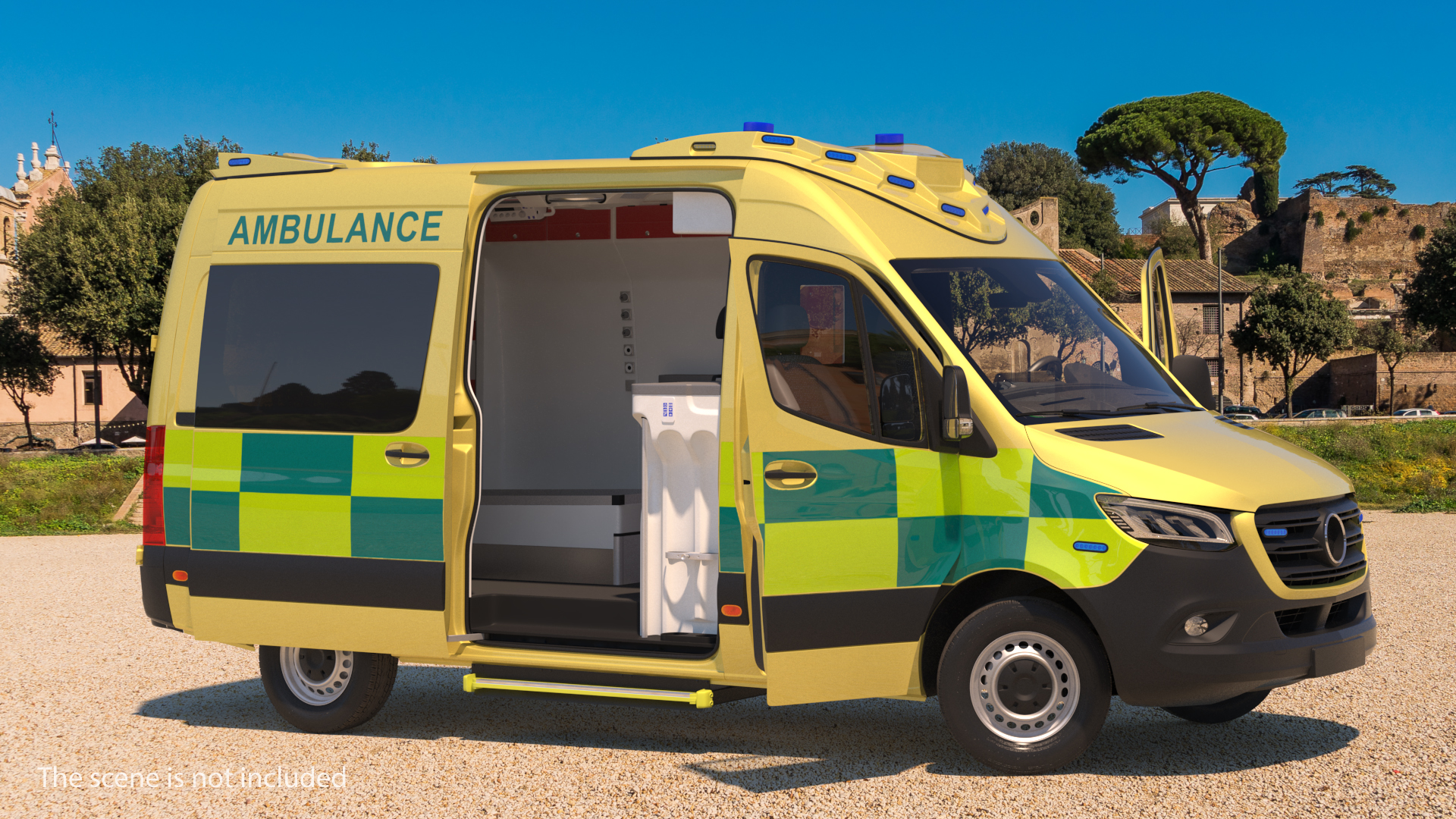 3D Emergency Ambulance Rigged