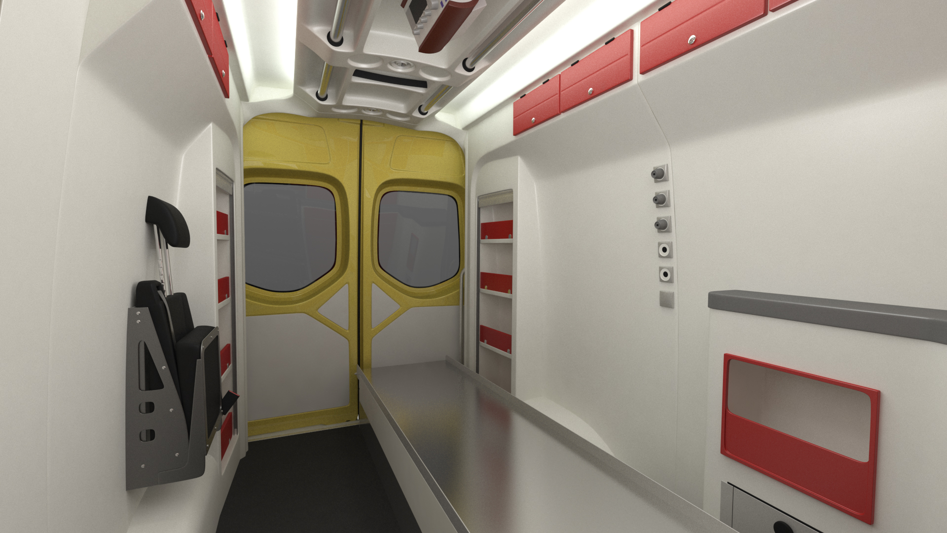 3D Emergency Ambulance Rigged