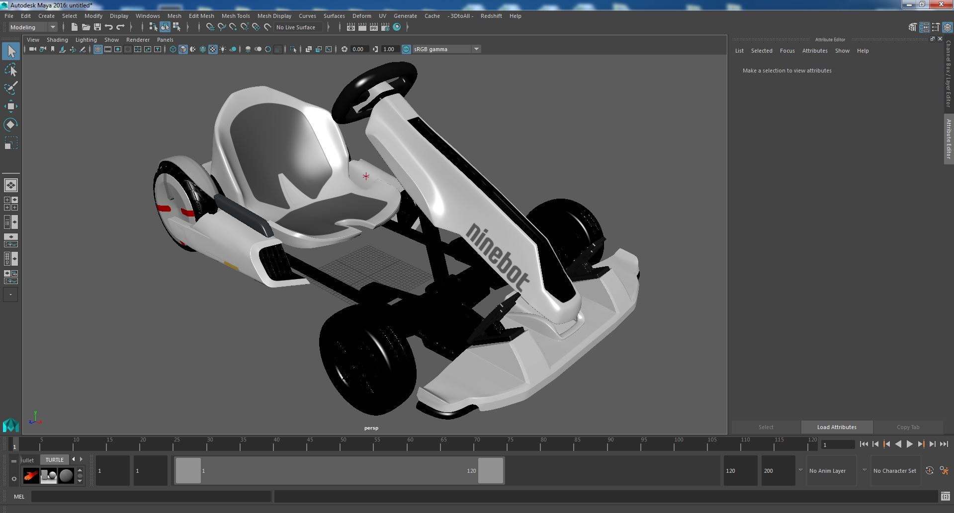 3D Segway Ninebot Gokart